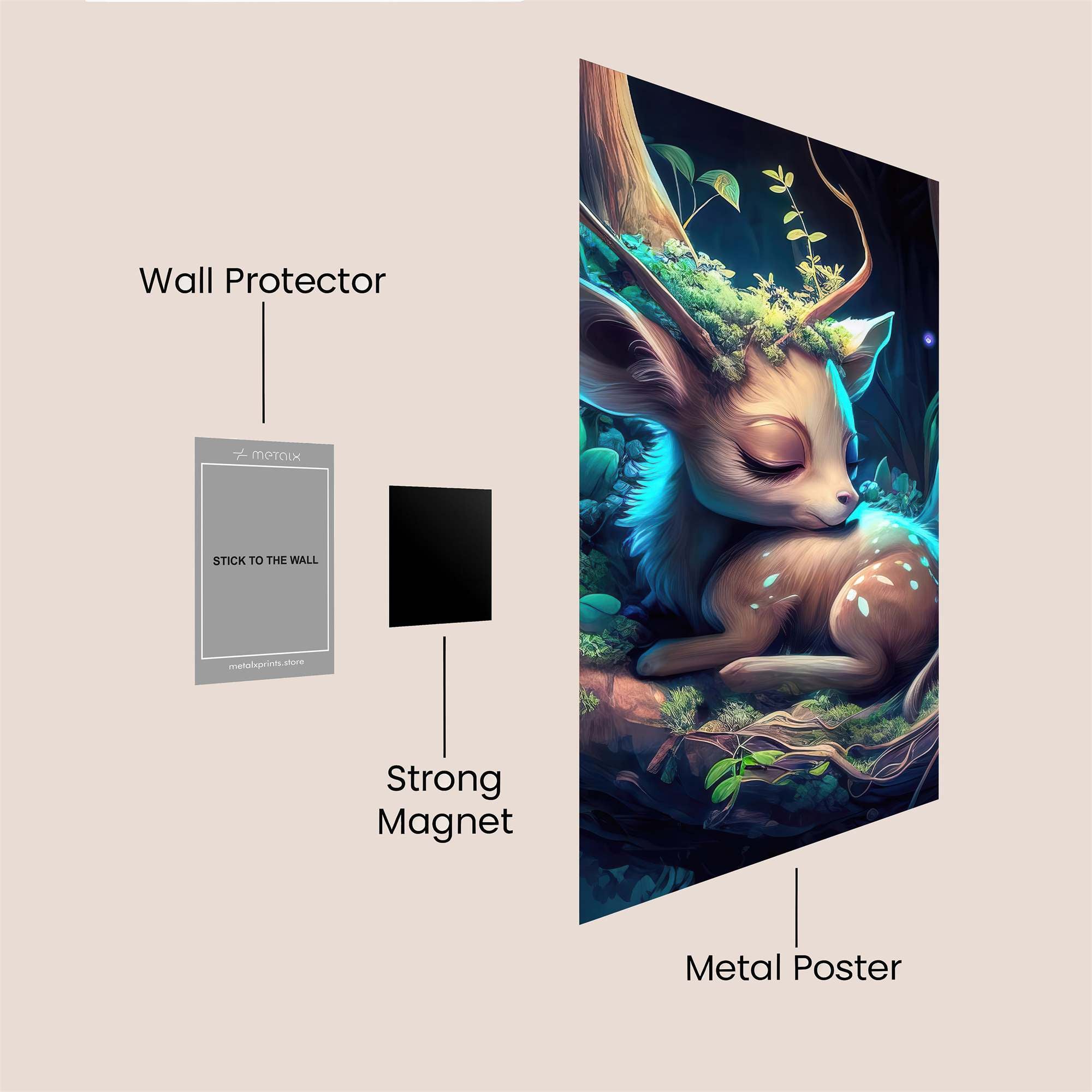 Fawn Serenity Safe Wall Magnetic / M