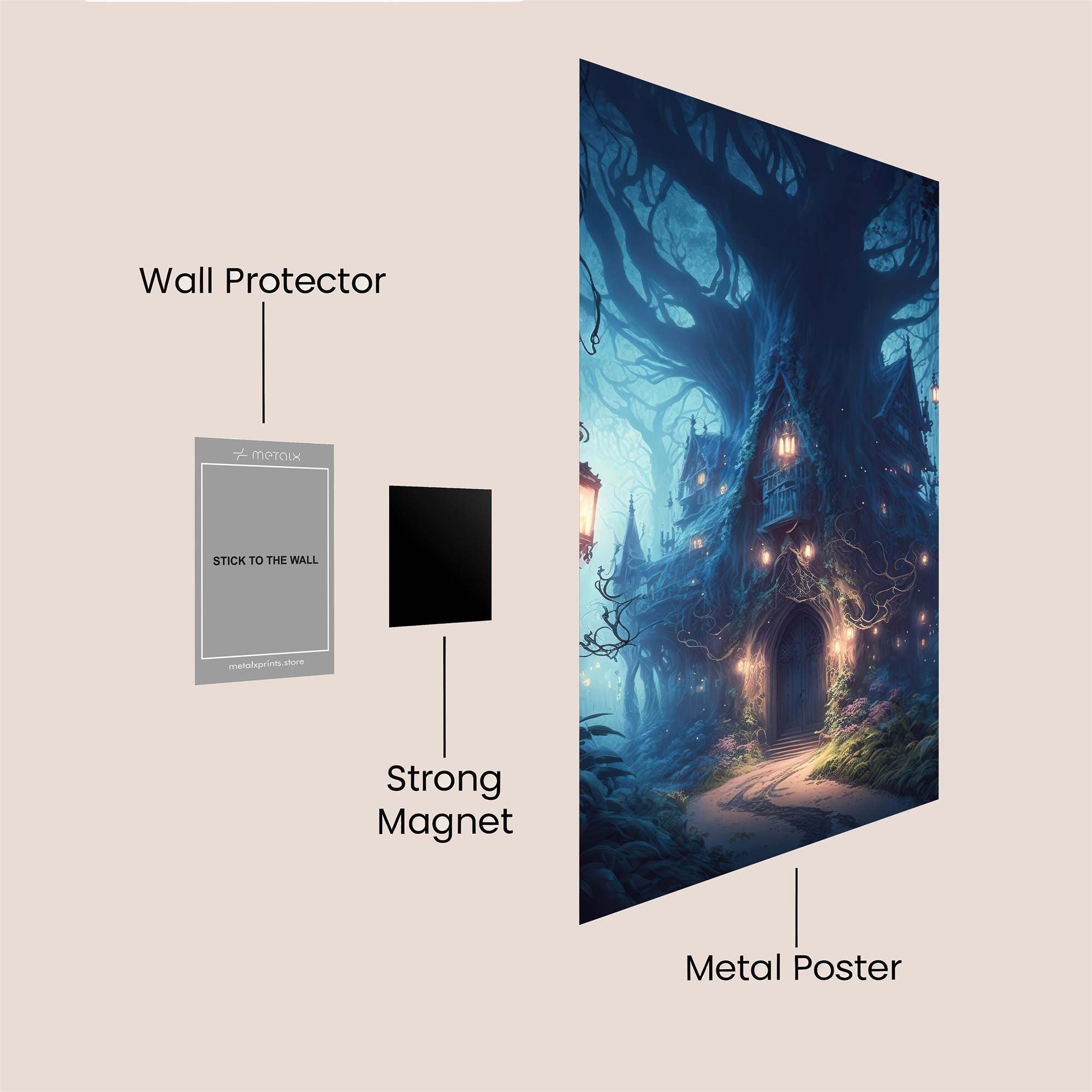 Treehouse Enchantment Safe Wall Magnetic / M