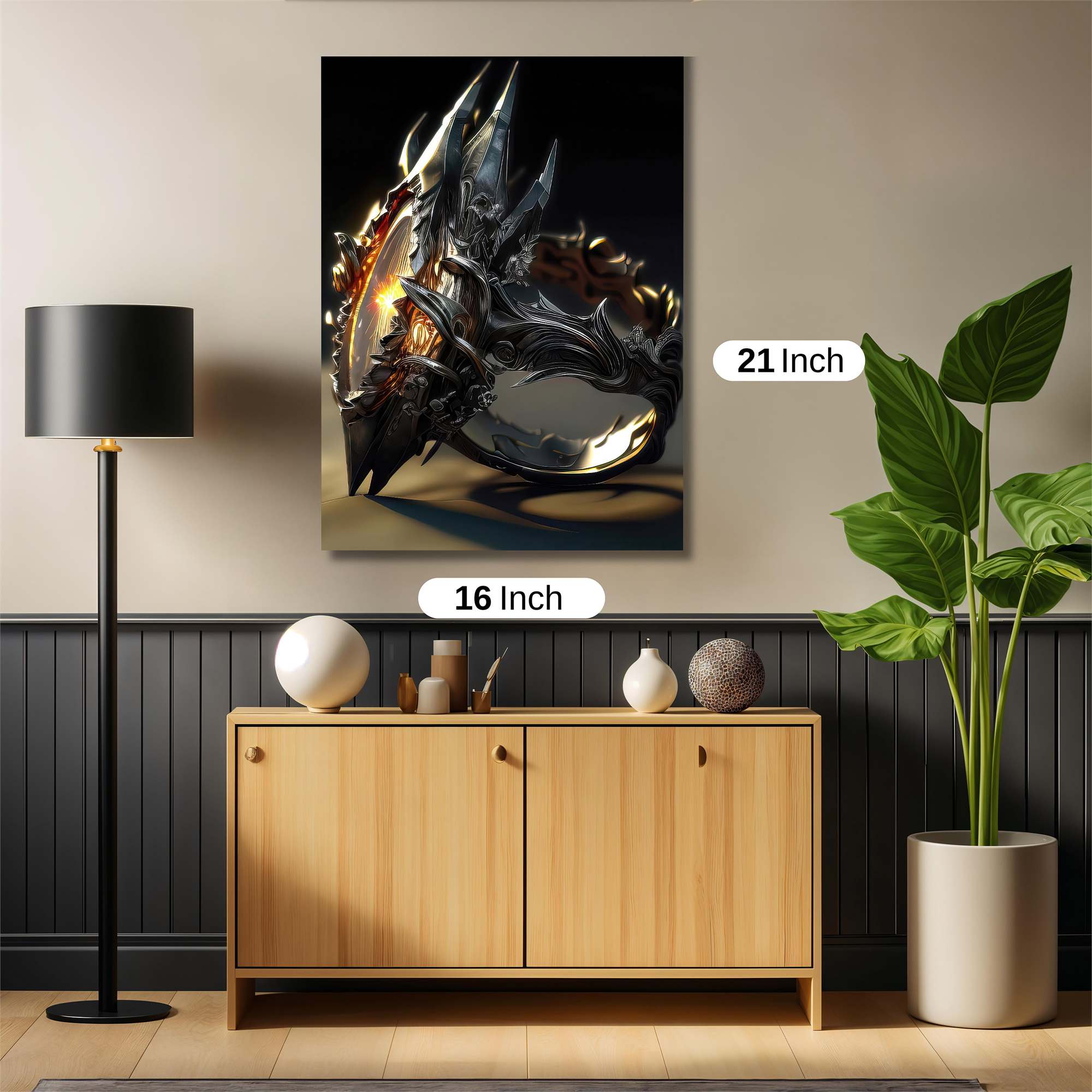 Dragonfire Menace Safe Wall Magnetic / M