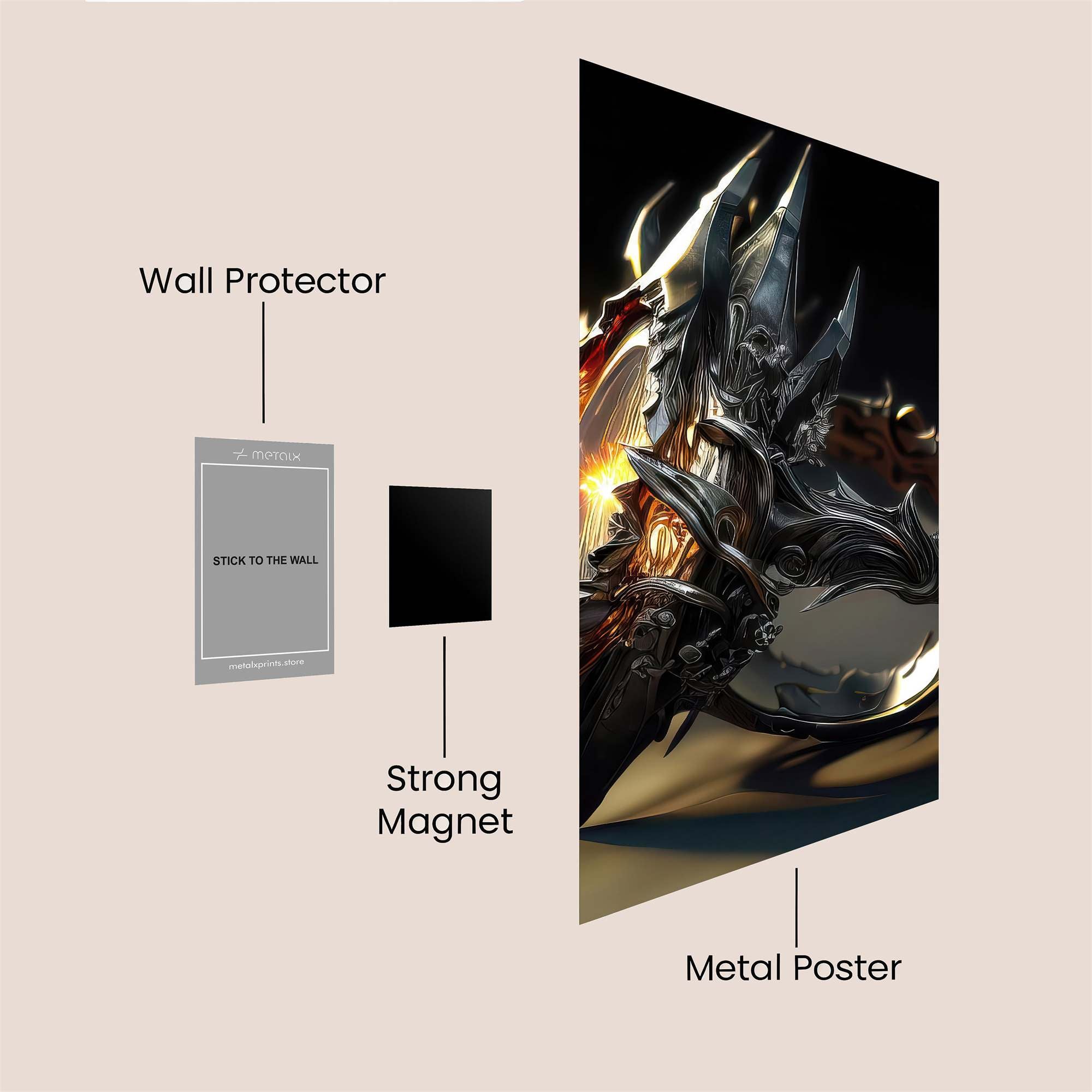 Dragonfire Menace Safe Wall Magnetic / M