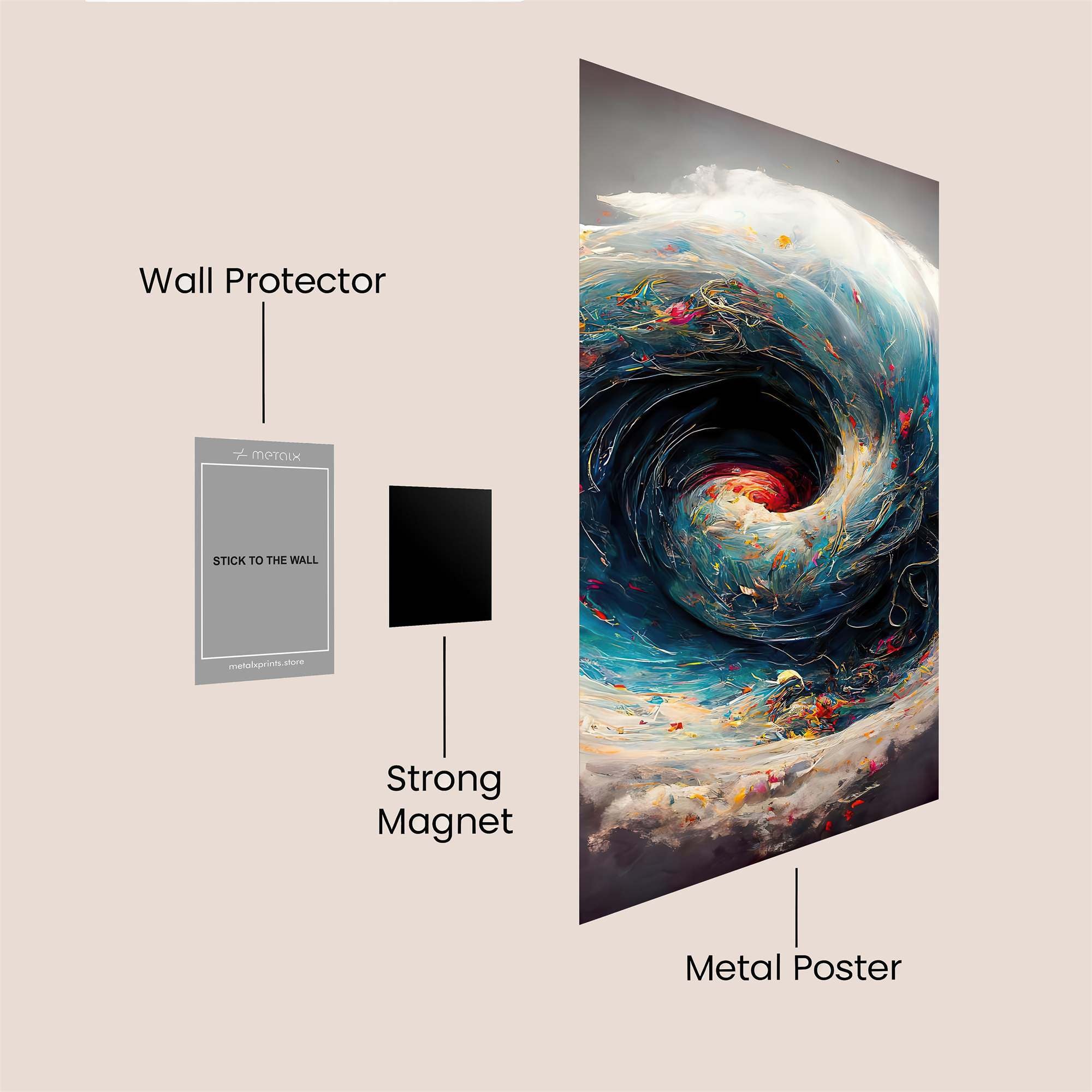 Cosmic Whirl Safe Wall Magnetic / M