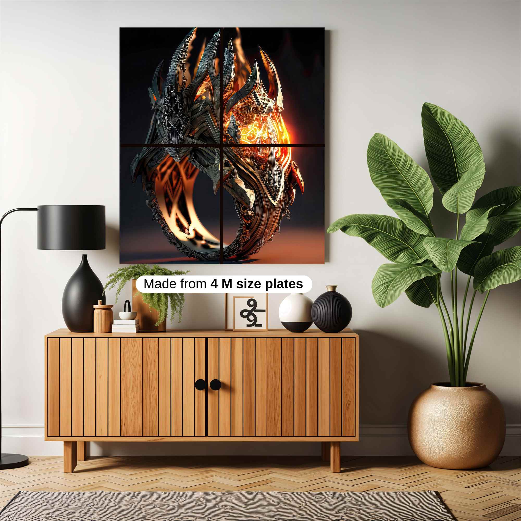 Sauron's Blaze Safe Wall Magnetic / M