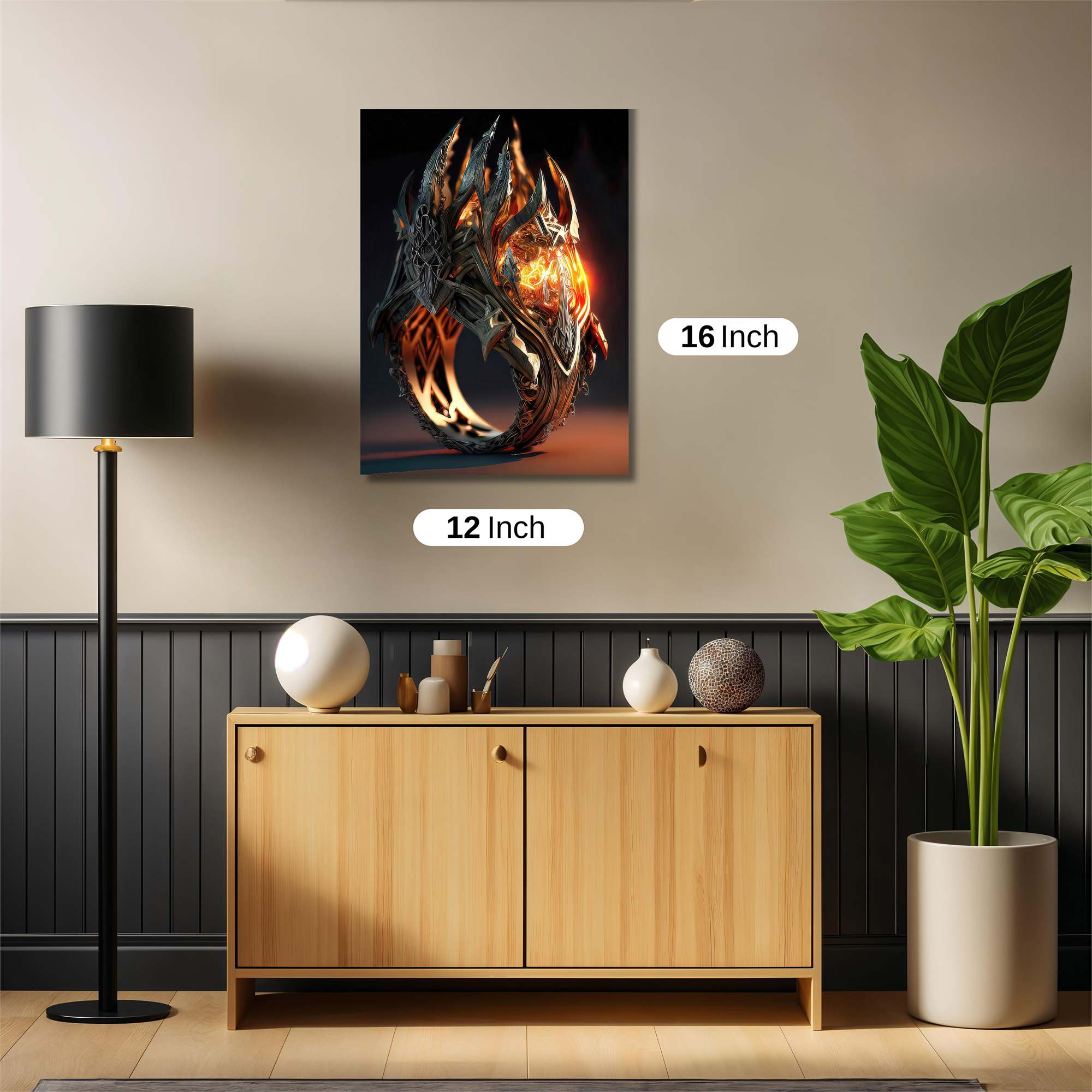 Sauron's Blaze Safe Wall Magnetic / M