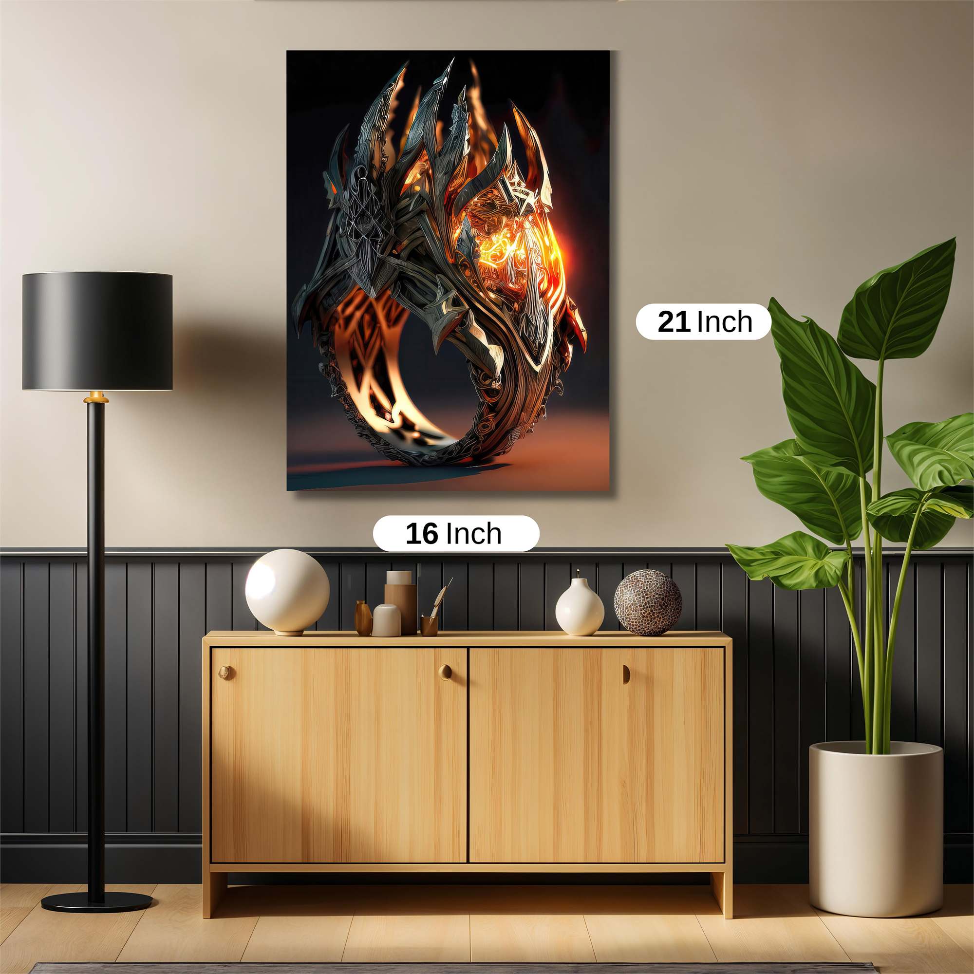 Sauron's Blaze Safe Wall Magnetic / M