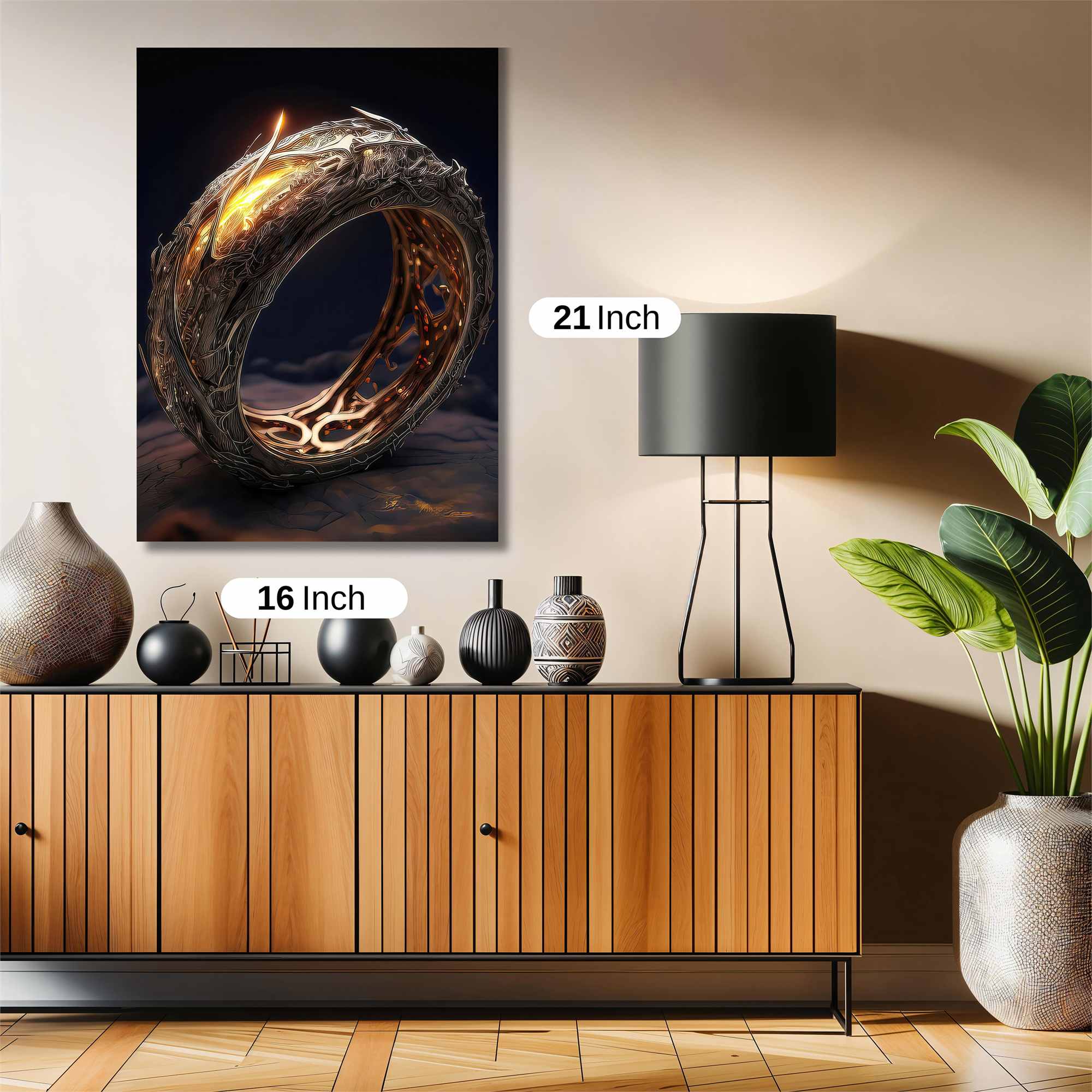 One Ring - Fiery Safe Wall Magnetic / M