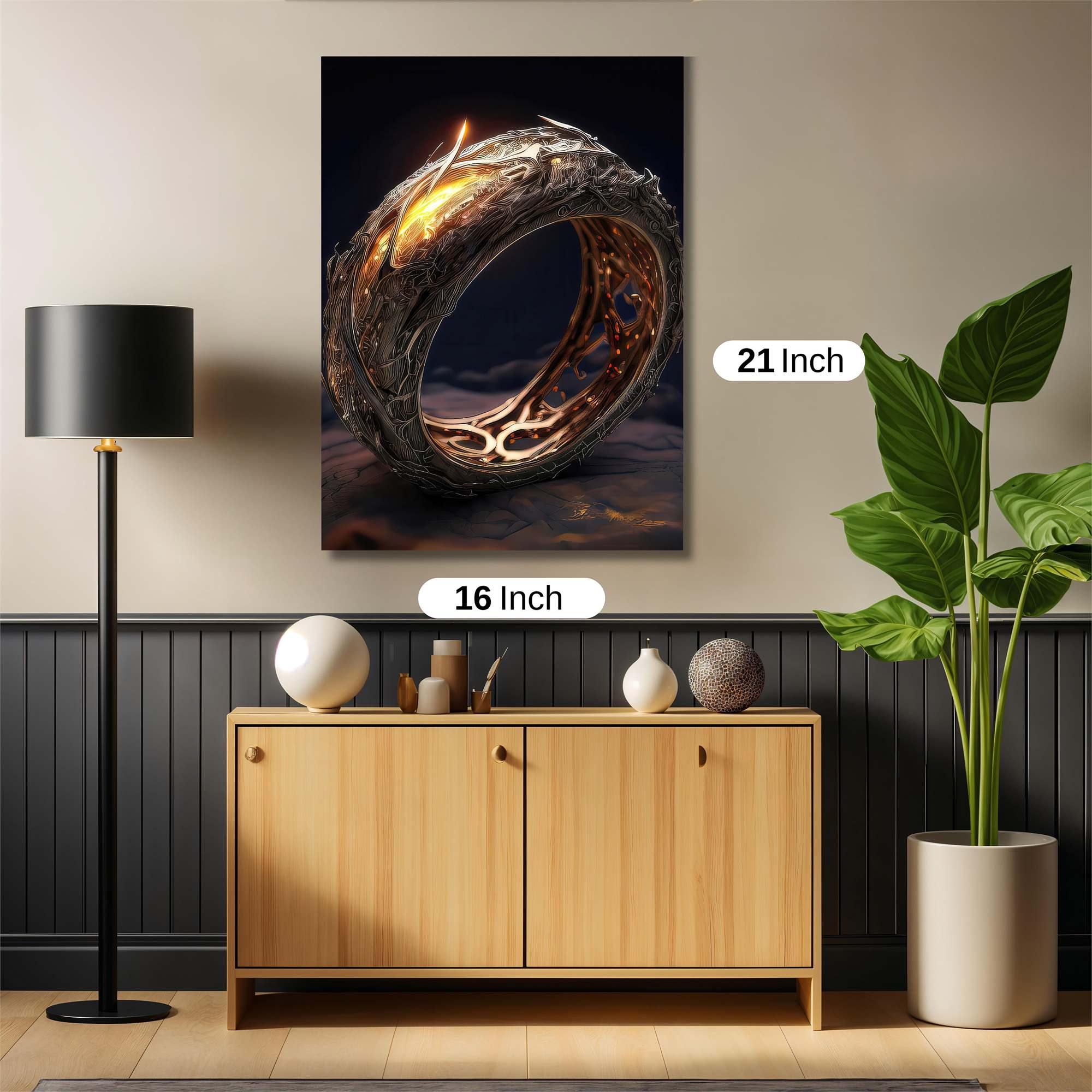 One Ring - Fiery Safe Wall Magnetic / M