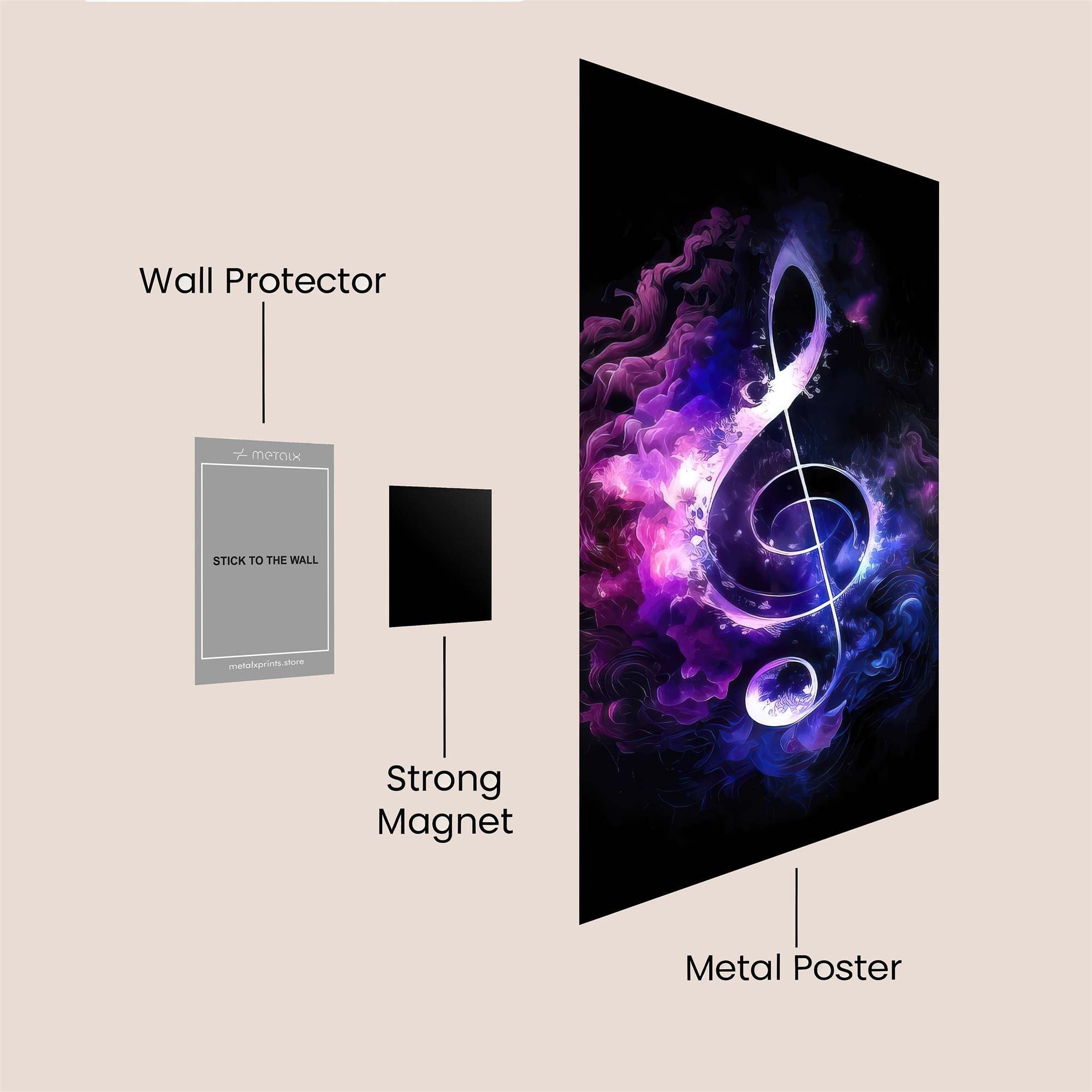 Music Dream Safe Wall Magnetic / M