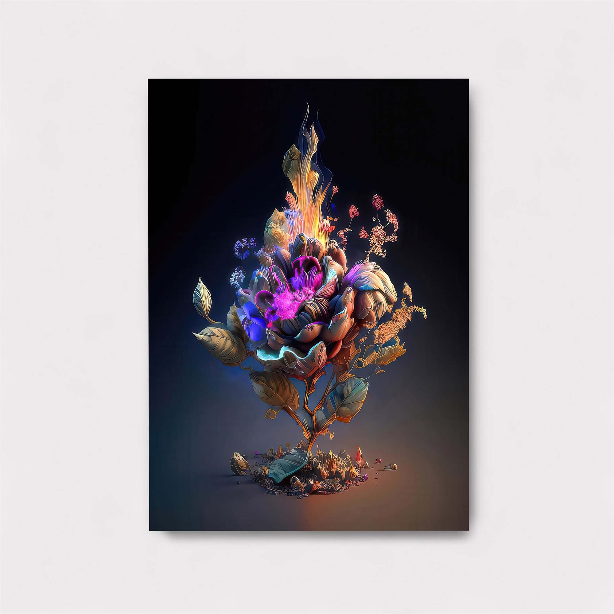 Flame Bloom Safe Wall Magnetic / M