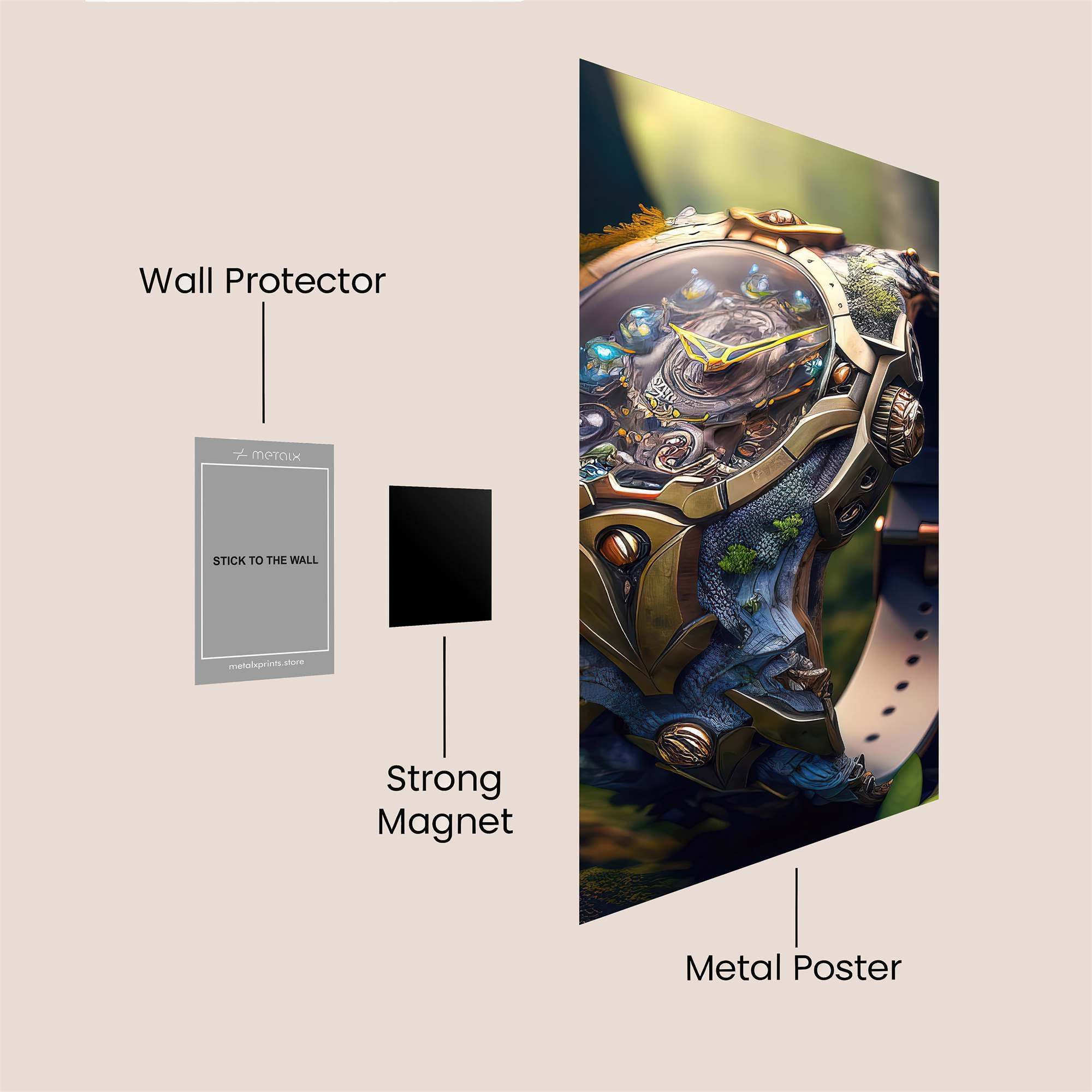 Nature's Timepiece Safe Wall Magnetic / M