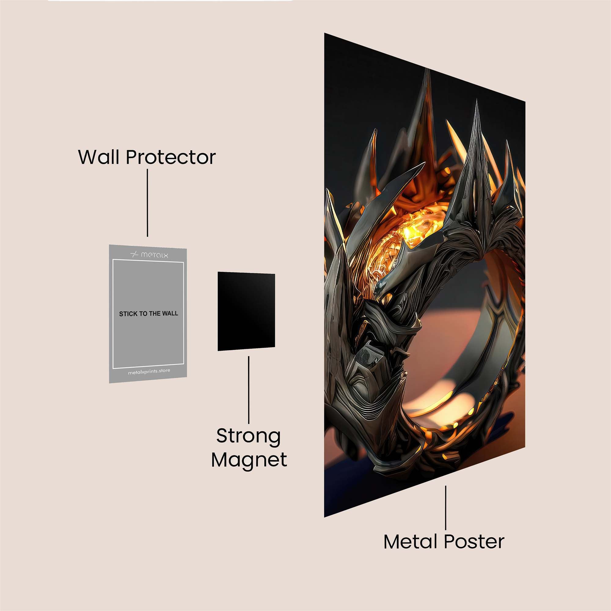 Sauron's Embrace Safe Wall Magnetic / M