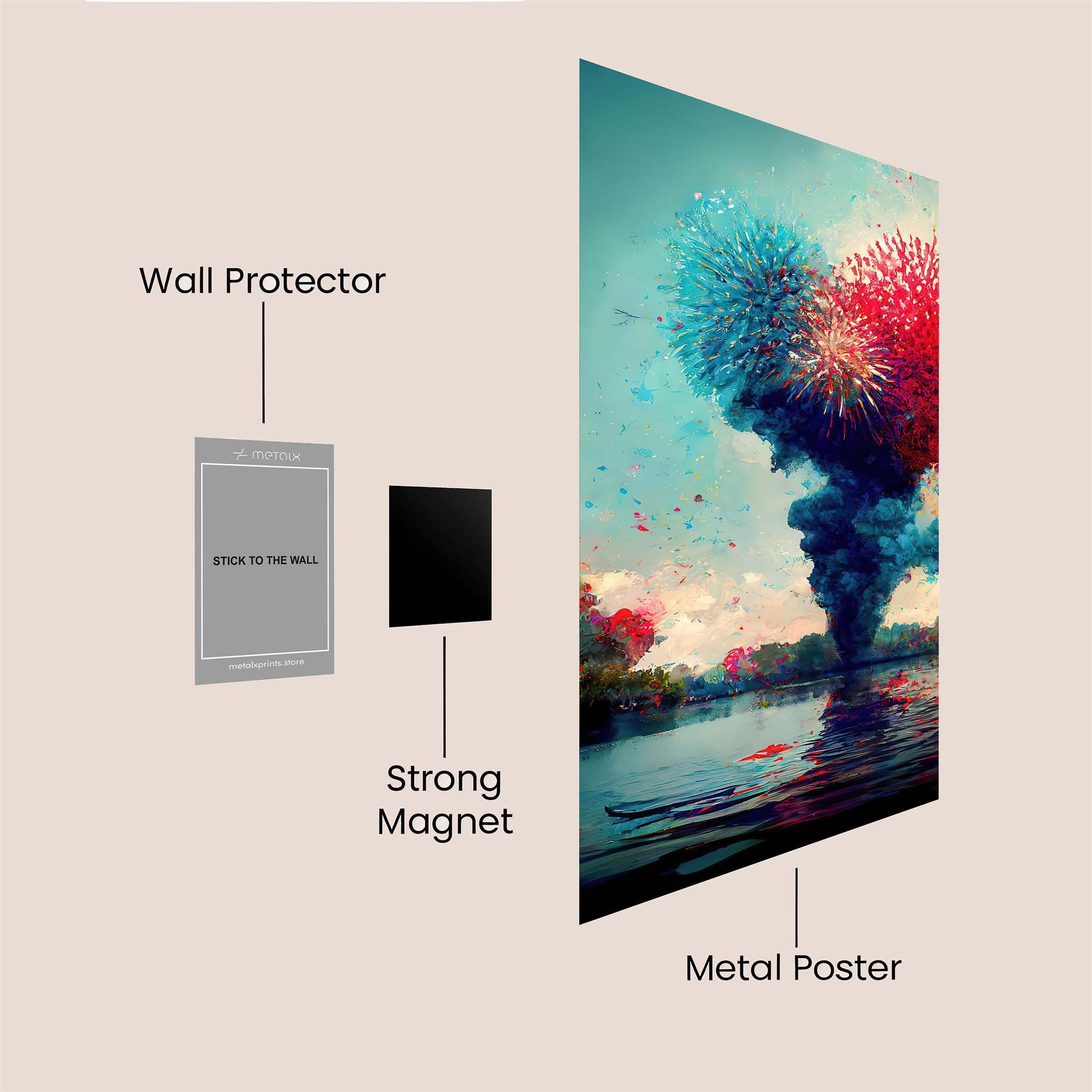 Firework Euphoria Safe Wall Magnetic / M