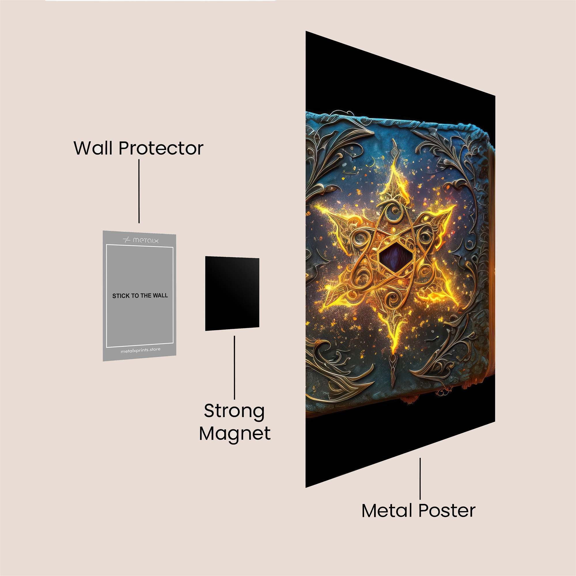 Grimoire Gleam Safe Wall Magnetic / M