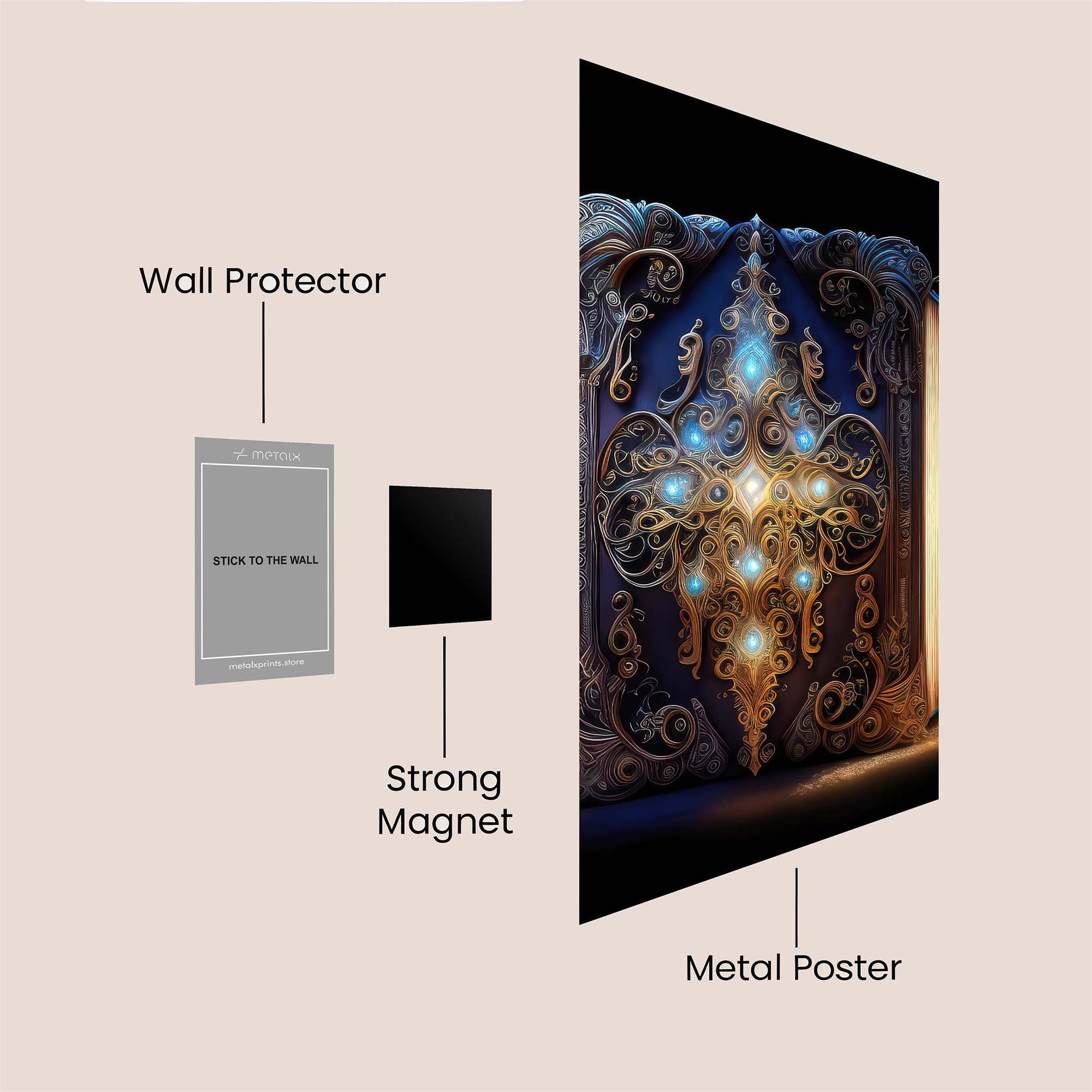 Mystic Glow Safe Wall Magnetic / M
