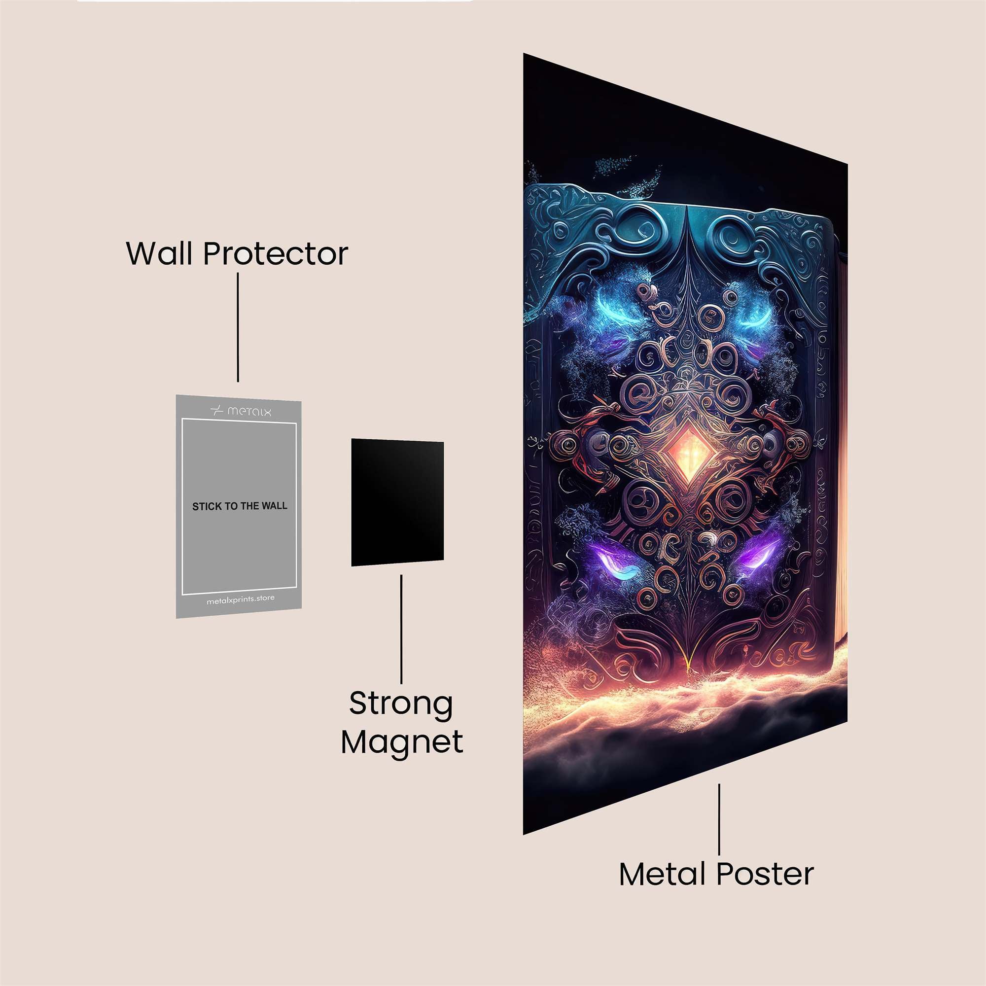Mystic Glow Safe Wall Magnetic / M