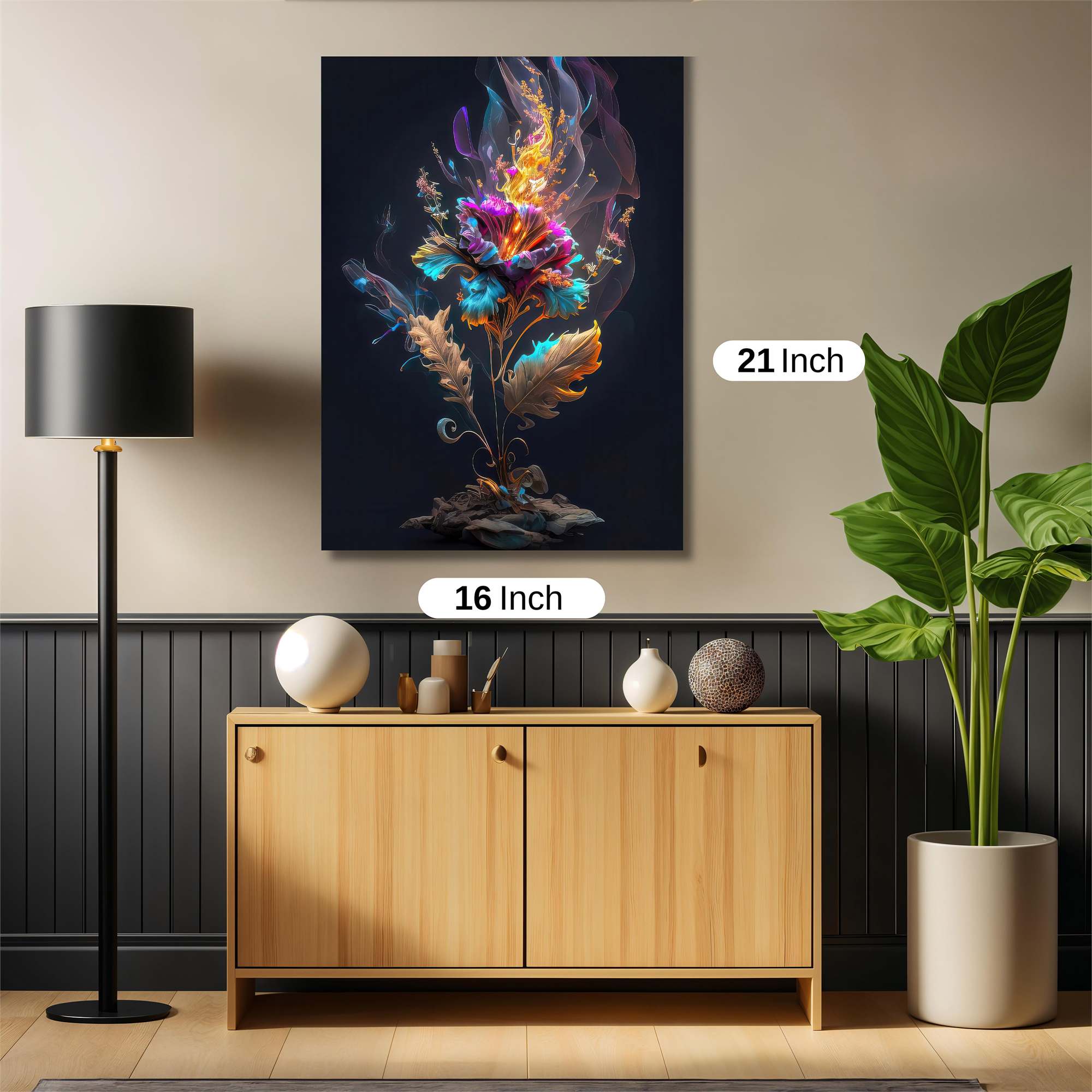 Flame Bloom Safe Wall Magnetic / M