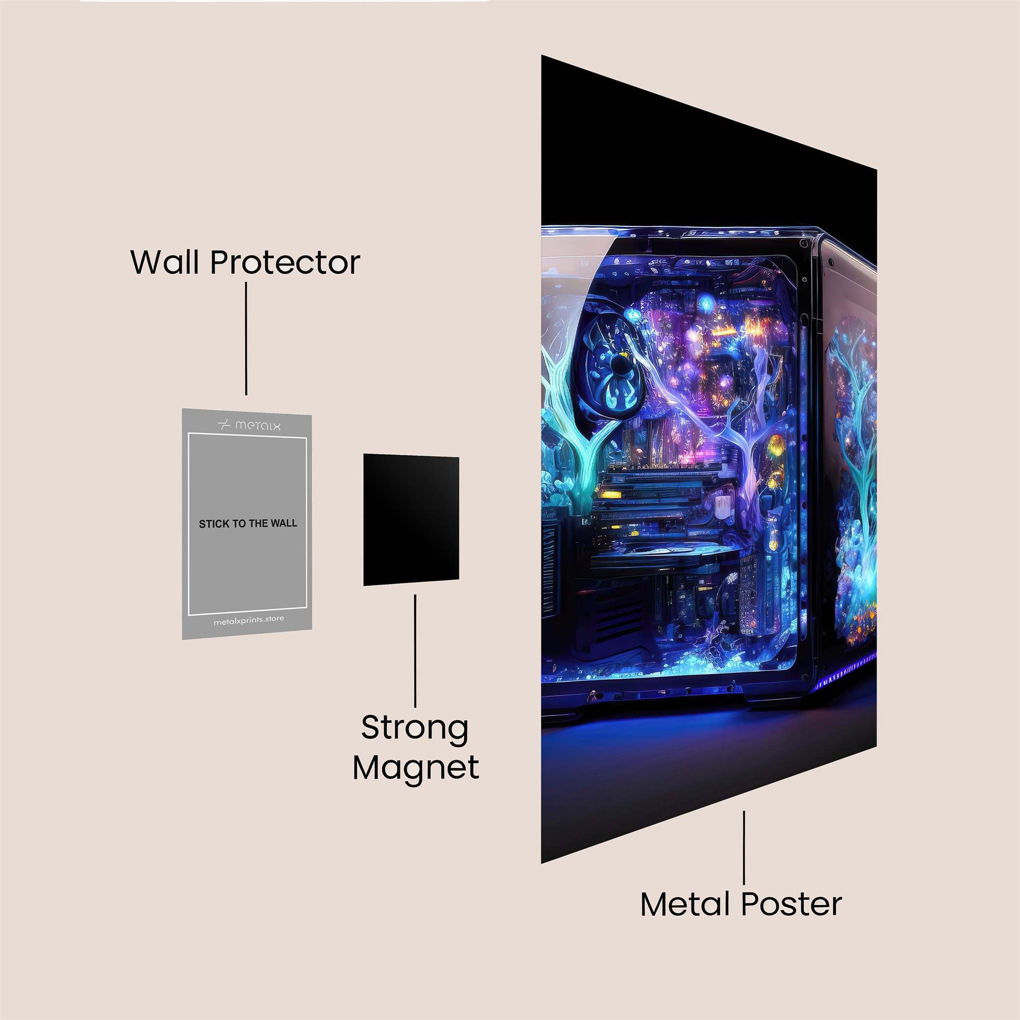 Neon Forest Safe Wall Magnetic / M