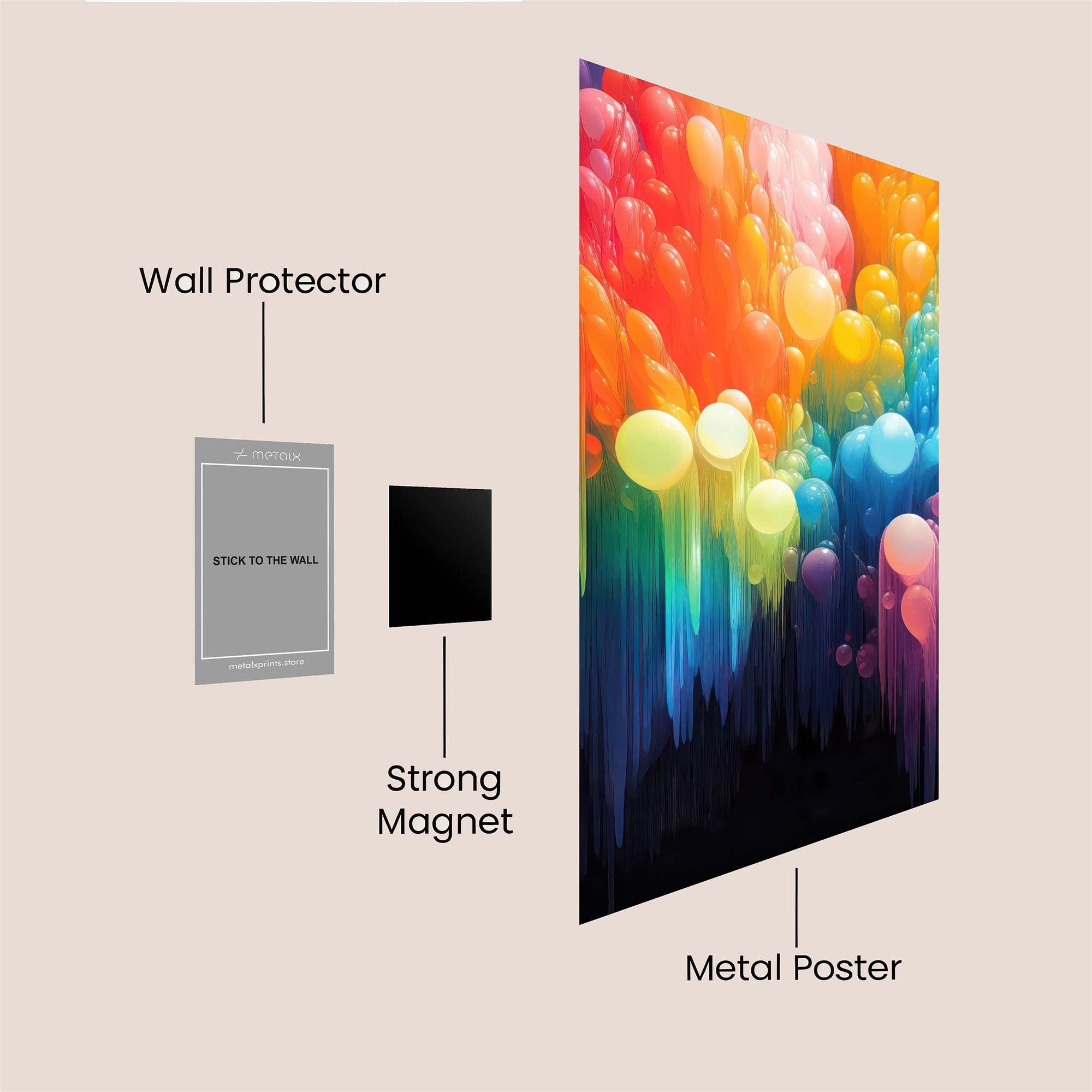 Balloon Bliss Safe Wall Magnetic / M