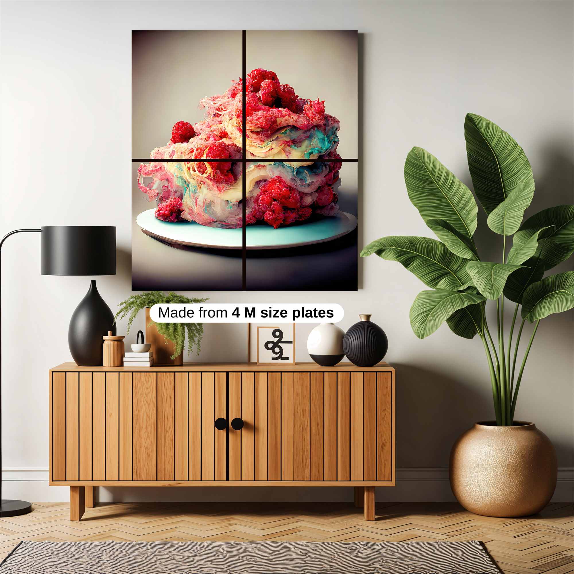 Raspberry Whimsy Safe Wall Magnetic / M
