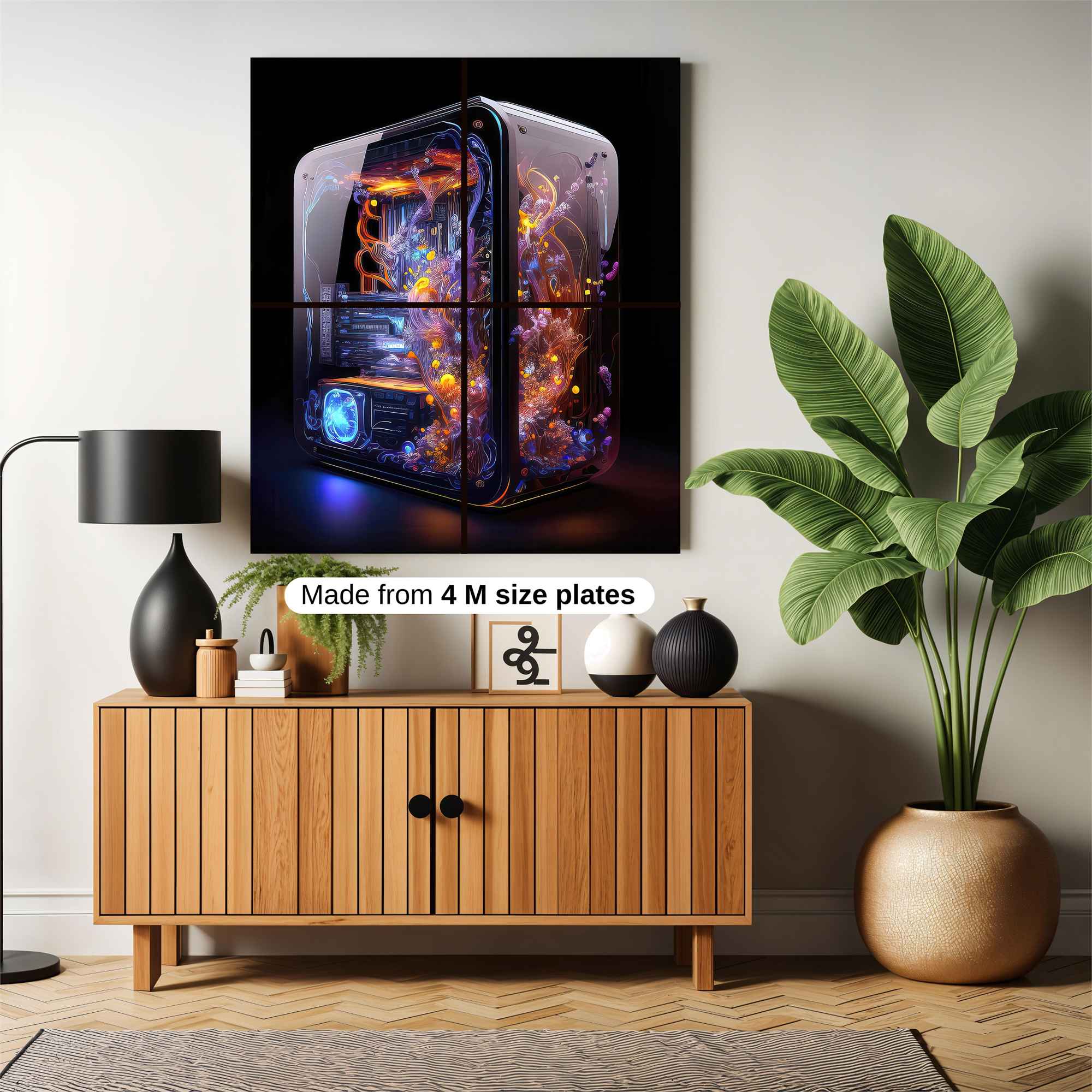 Cyber Bloom Safe Wall Magnetic / M