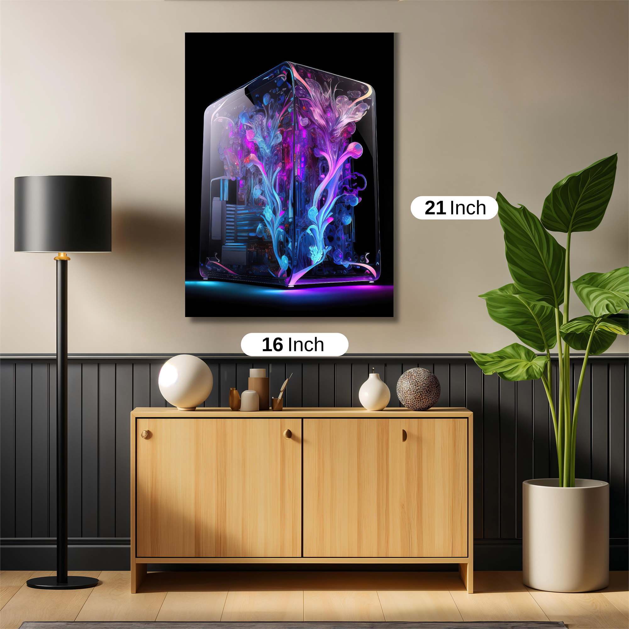 Neon Bloom Safe Wall Magnetic / M