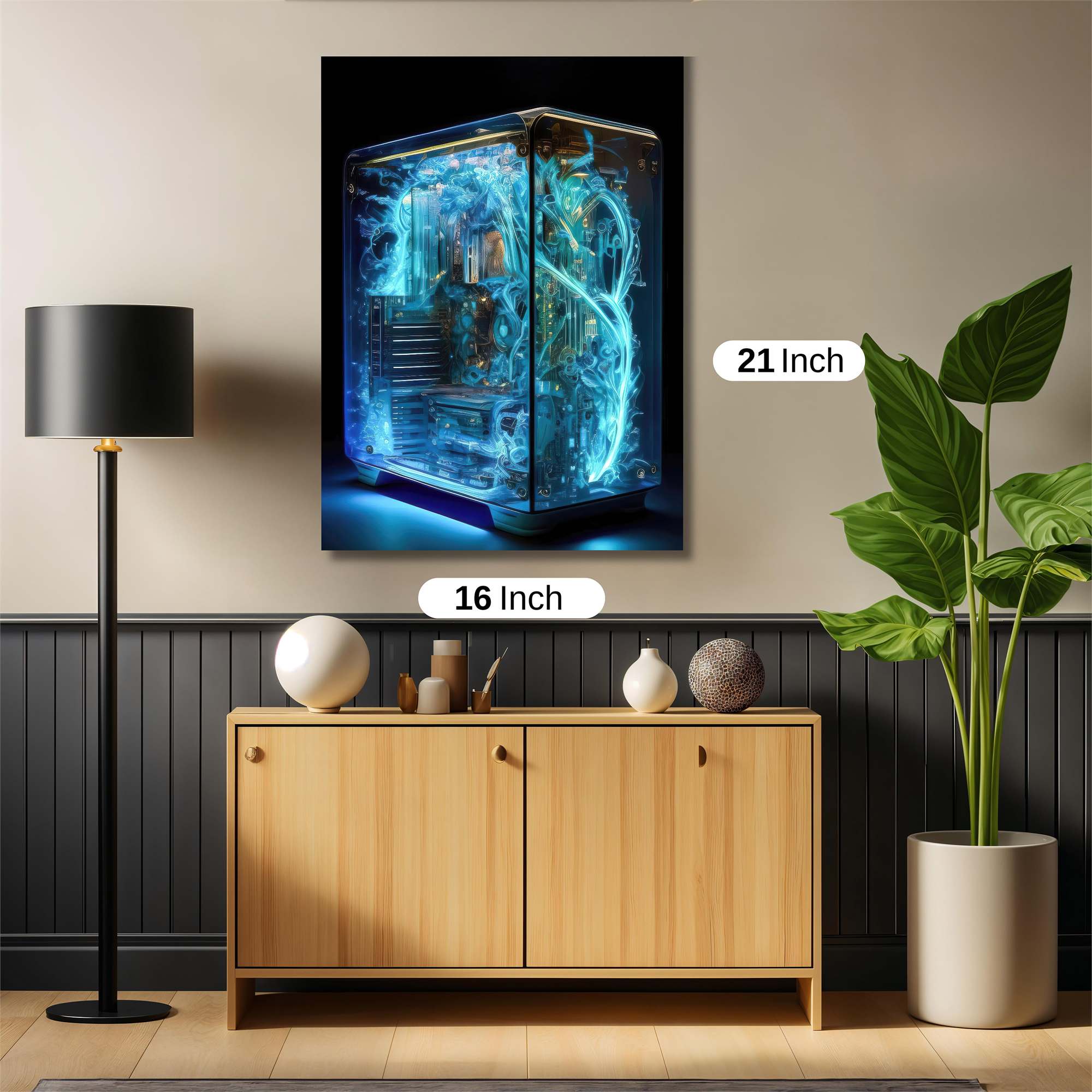 Cyber Glow Safe Wall Magnetic / M