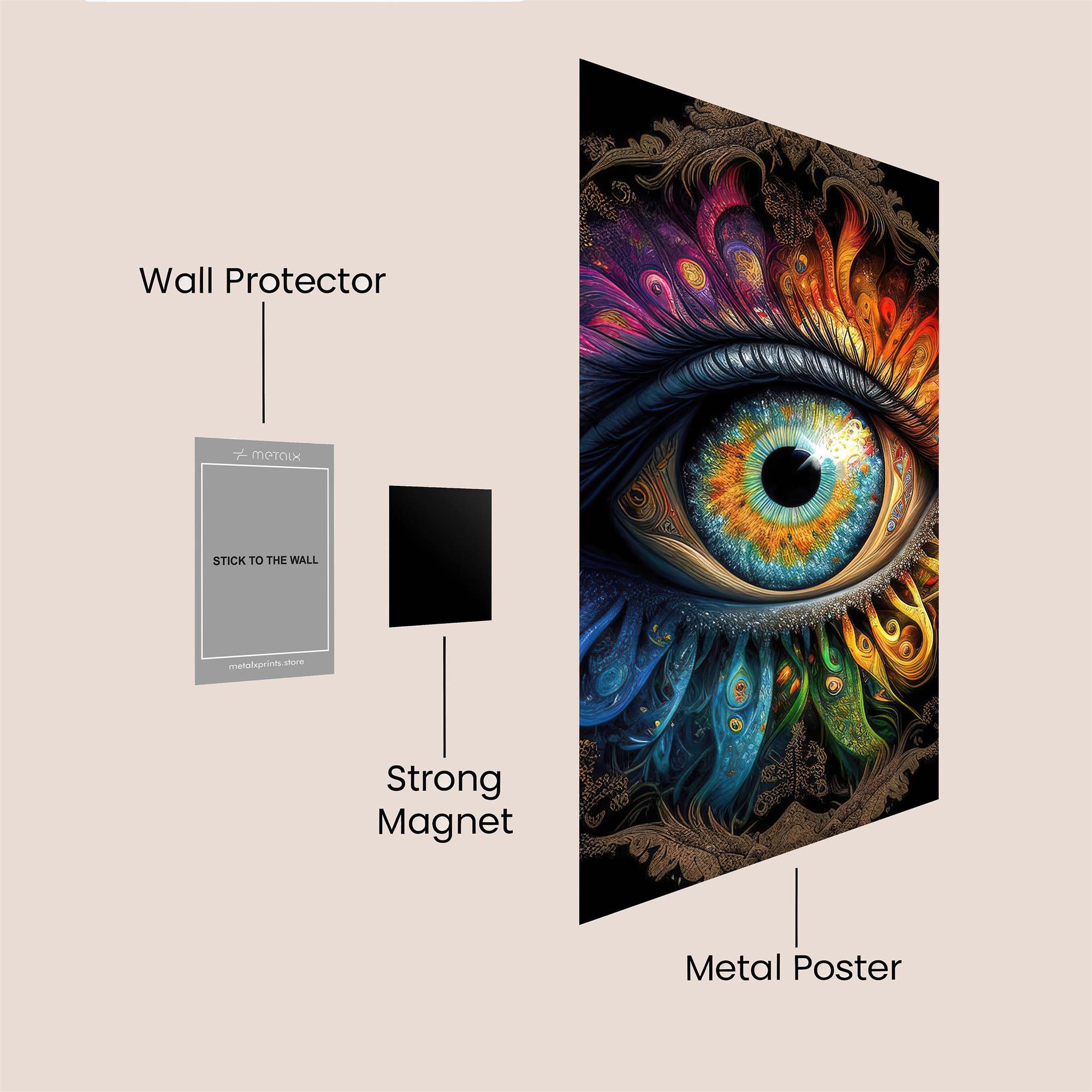 Rainbow Vision Safe Wall Magnetic / M