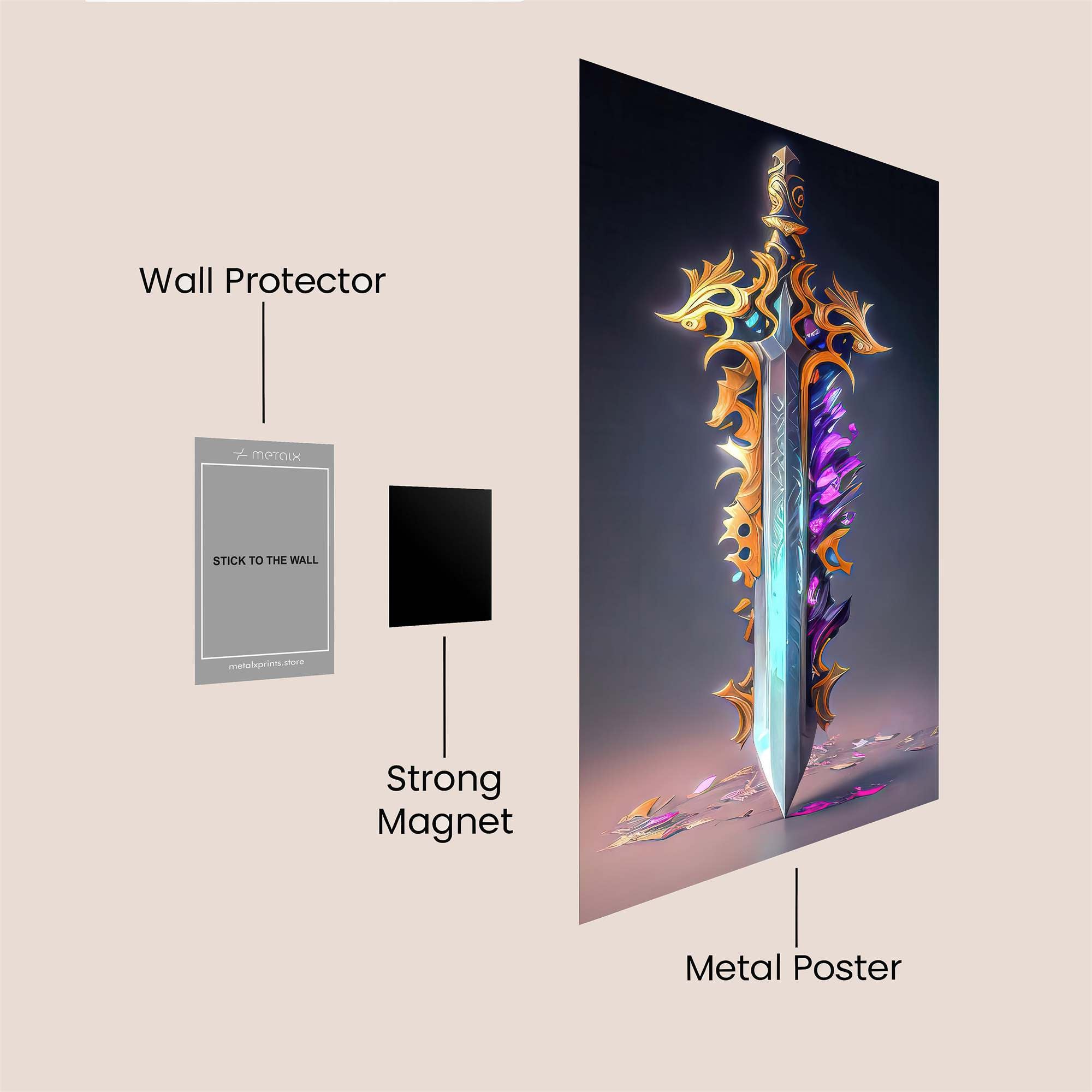Crystal Majesty Safe Wall Magnetic / M