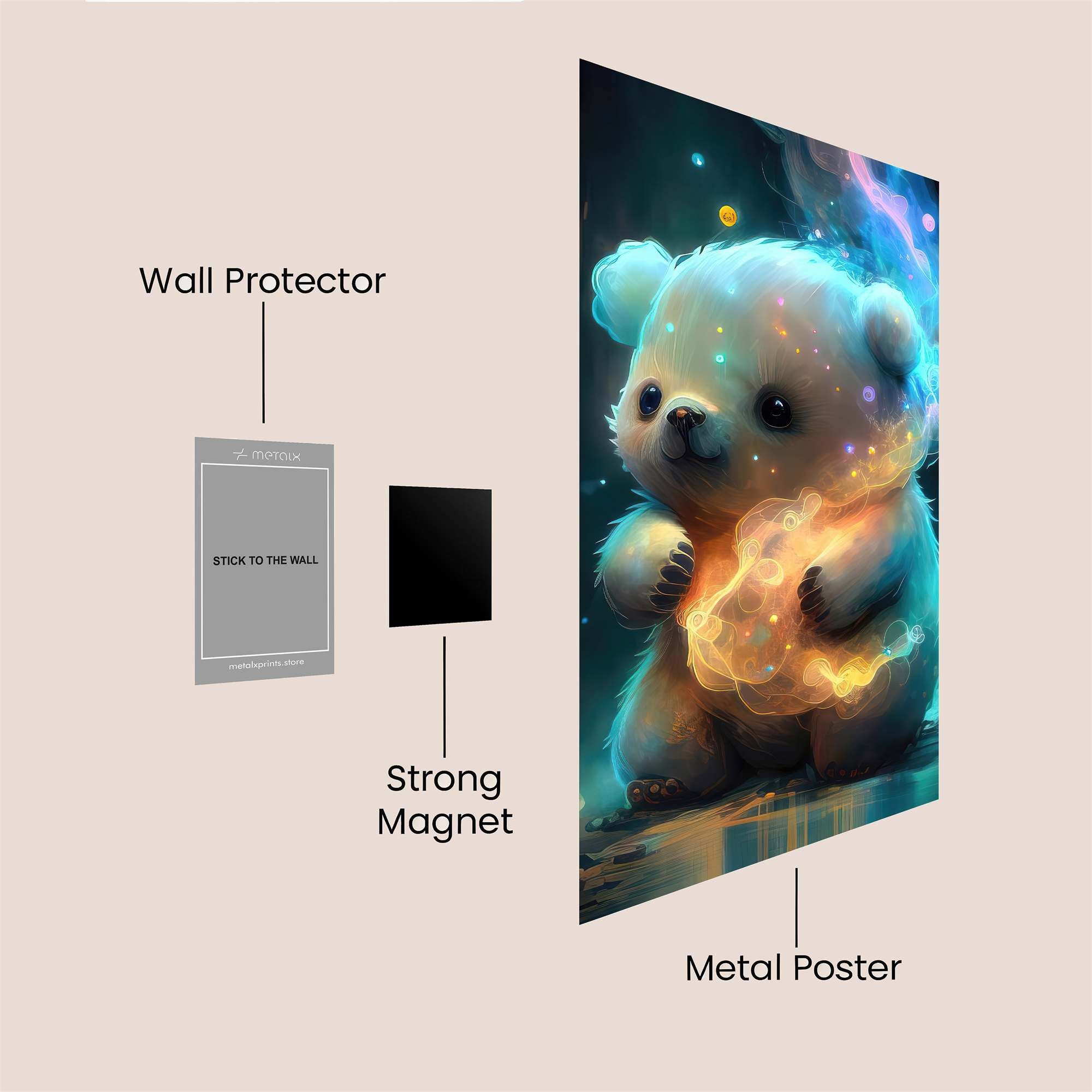 GlowBear Safe Wall Magnetic / M
