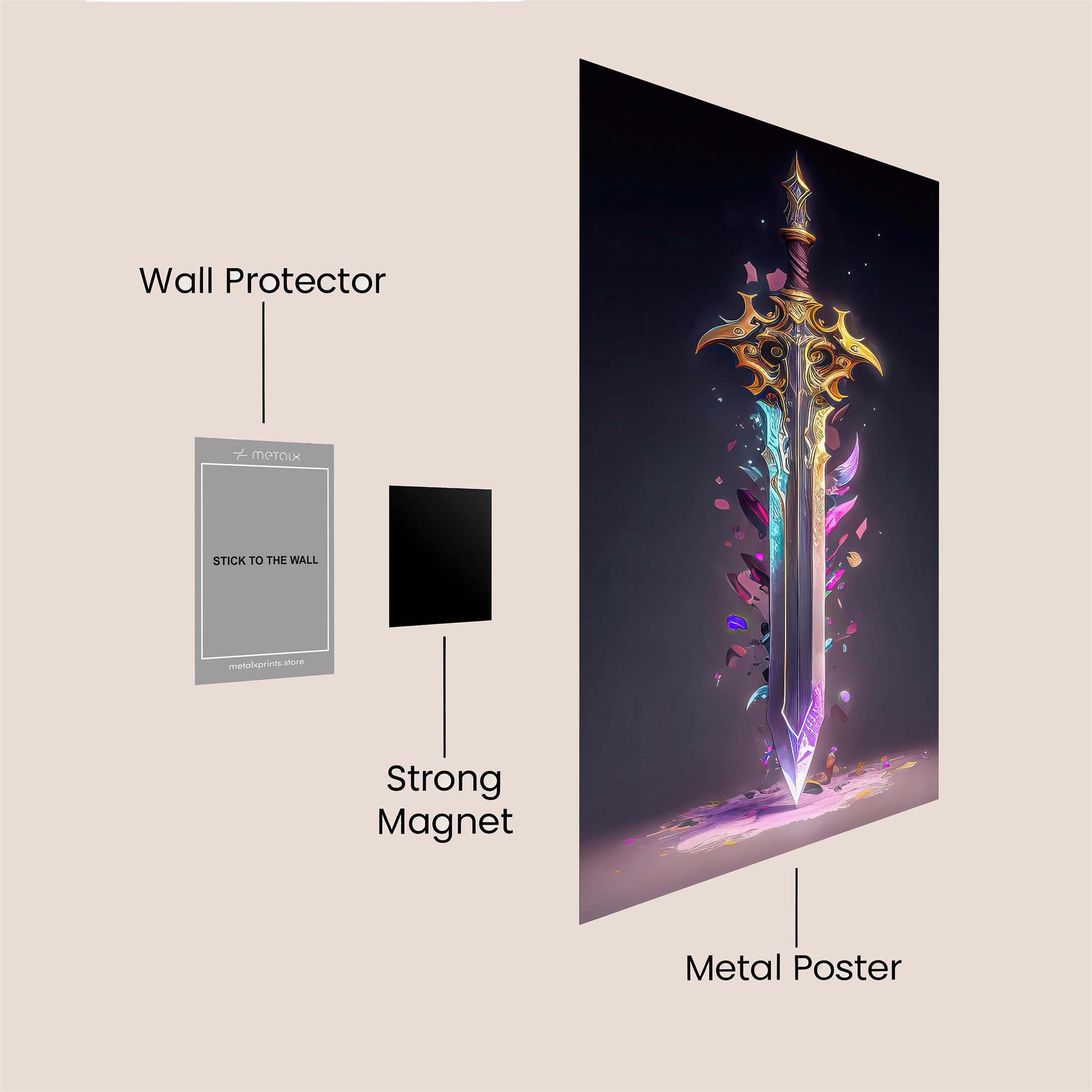 FrostWhisper Safe Wall Magnetic / M