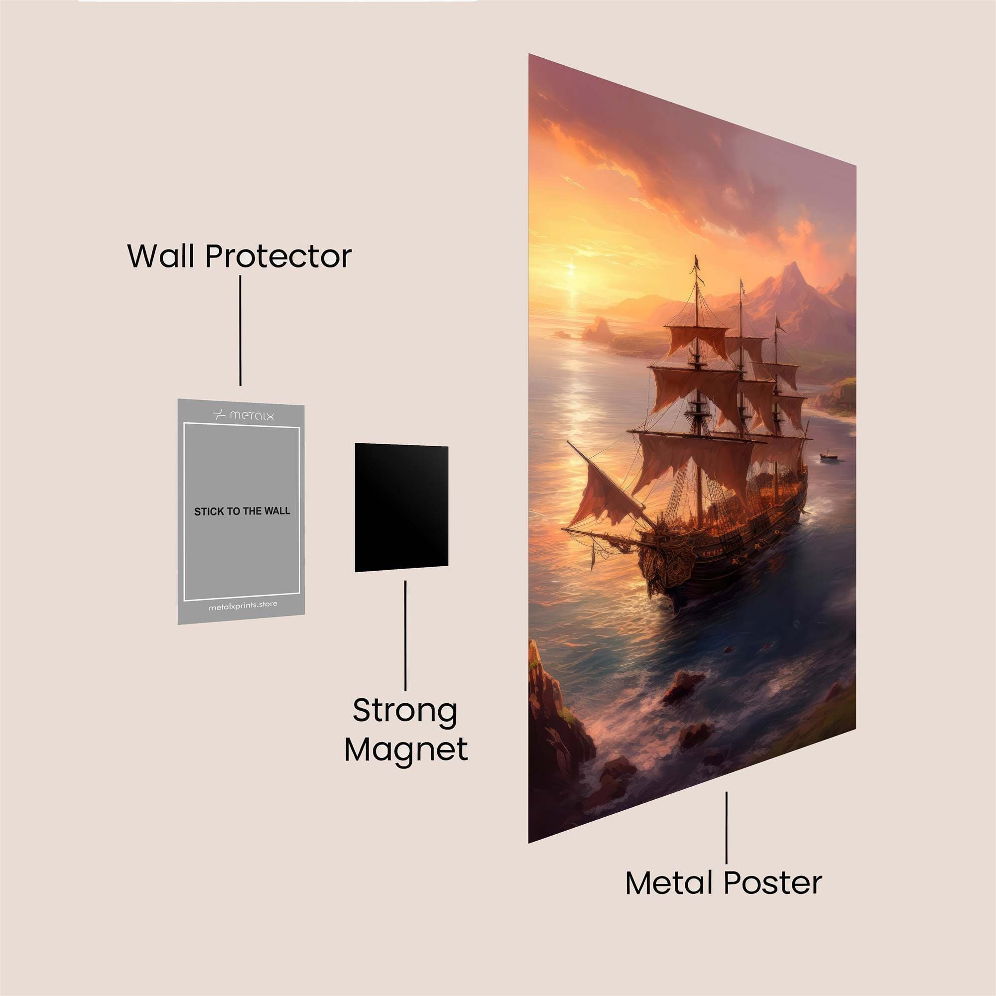 Sunset Odyssey Safe Wall Magnetic / M