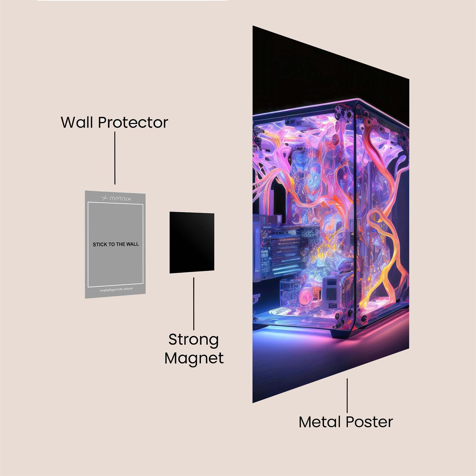 Neon Dream Safe Wall Magnetic / M