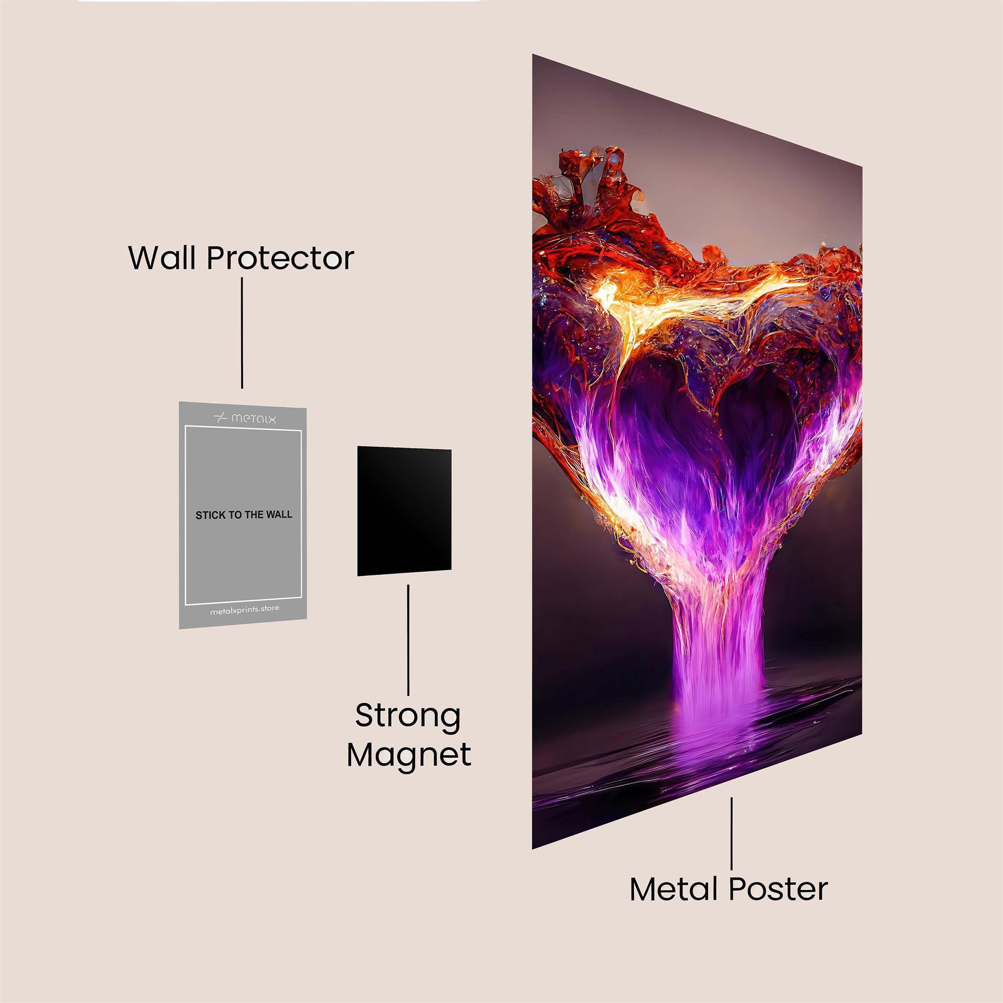 Heart Ignition Safe Wall Magnetic / M