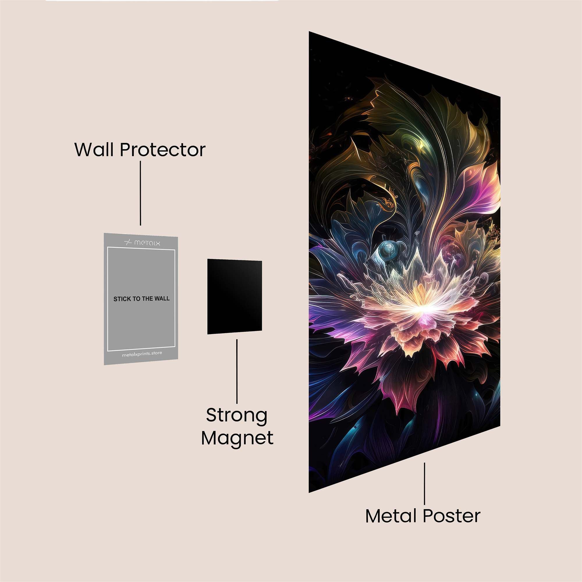 Cosmic Bloom Safe Wall Magnetic / M