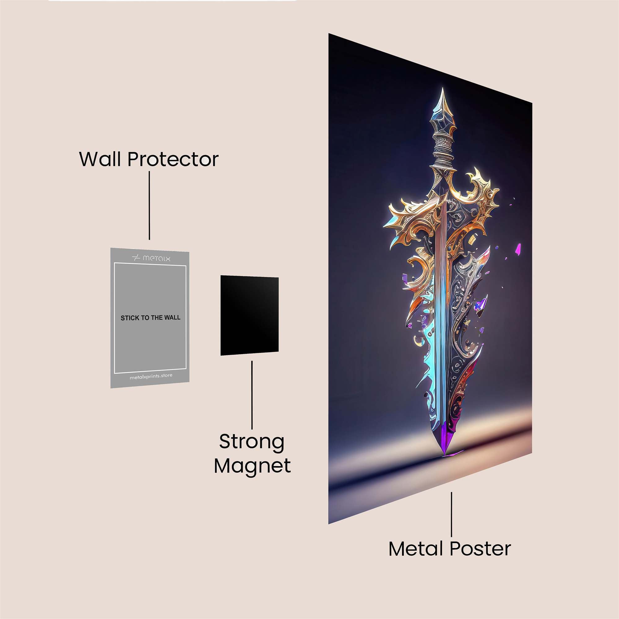Sword Elegance Safe Wall Magnetic / M