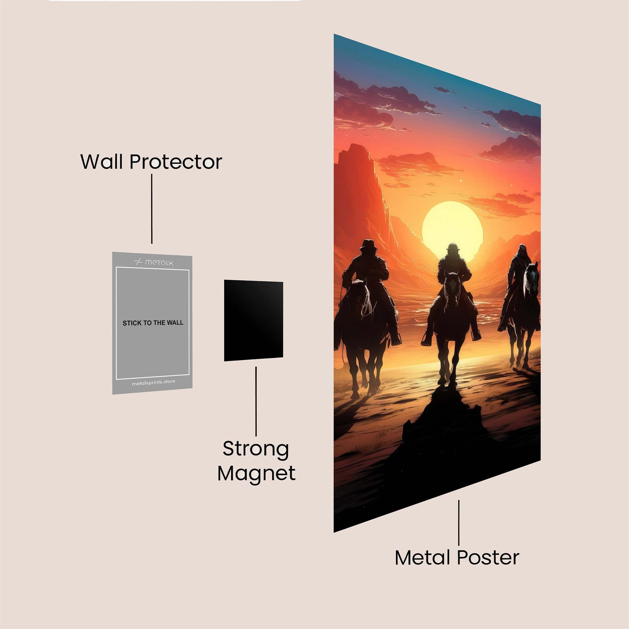 Sunset Riders Safe Wall Magnetic / M