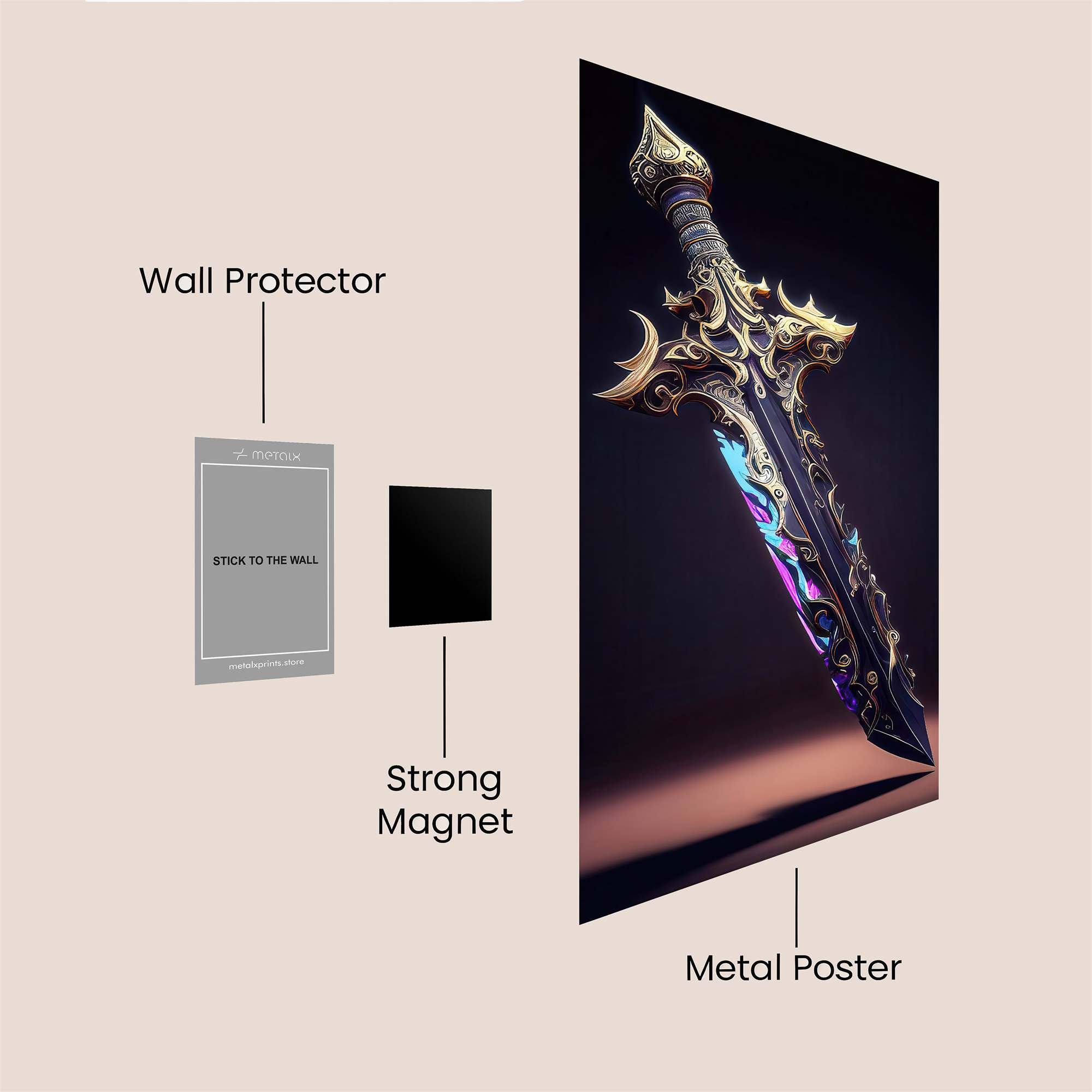 Arcane Blade Safe Wall Magnetic / M