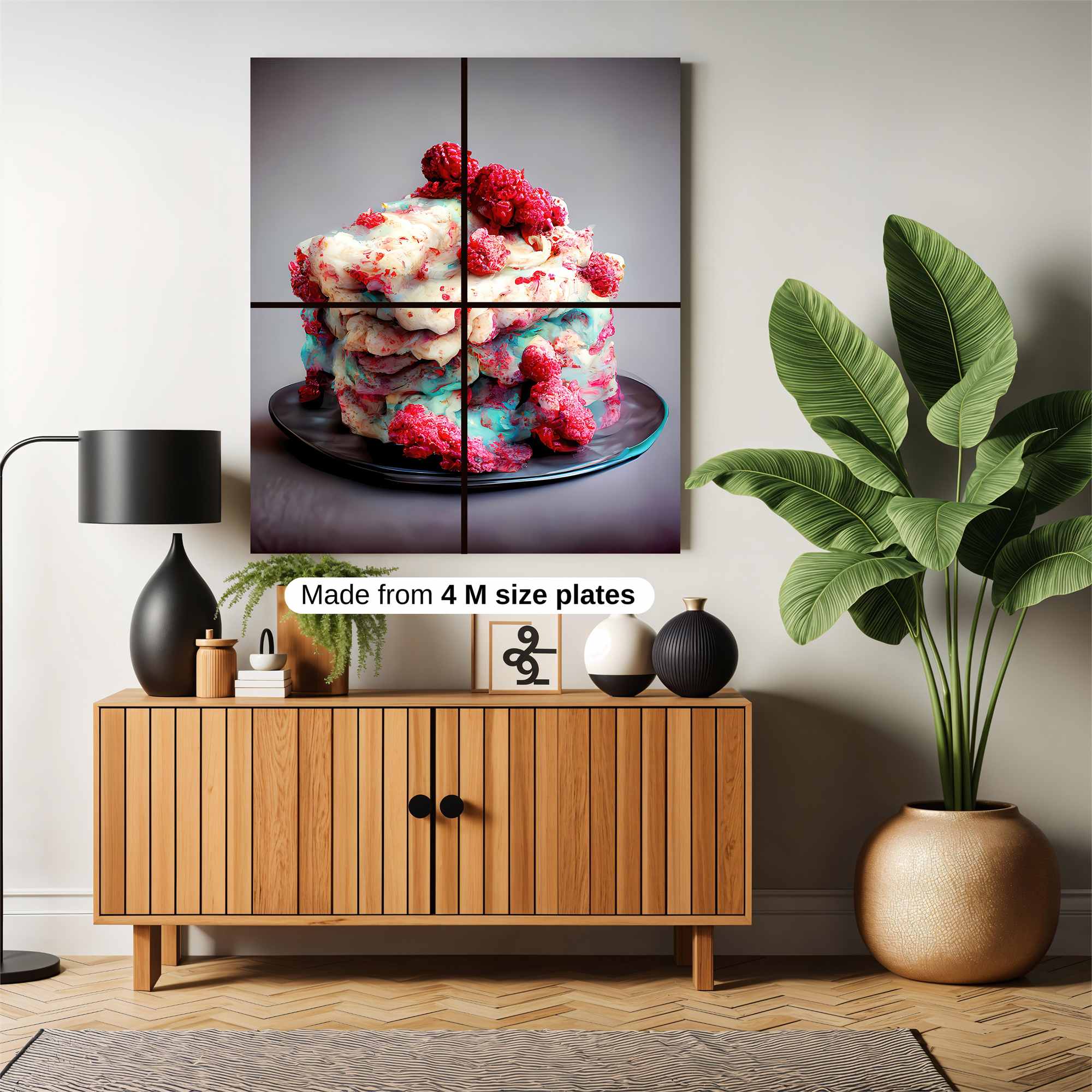 Raspberry Whimsy Safe Wall Magnetic / M