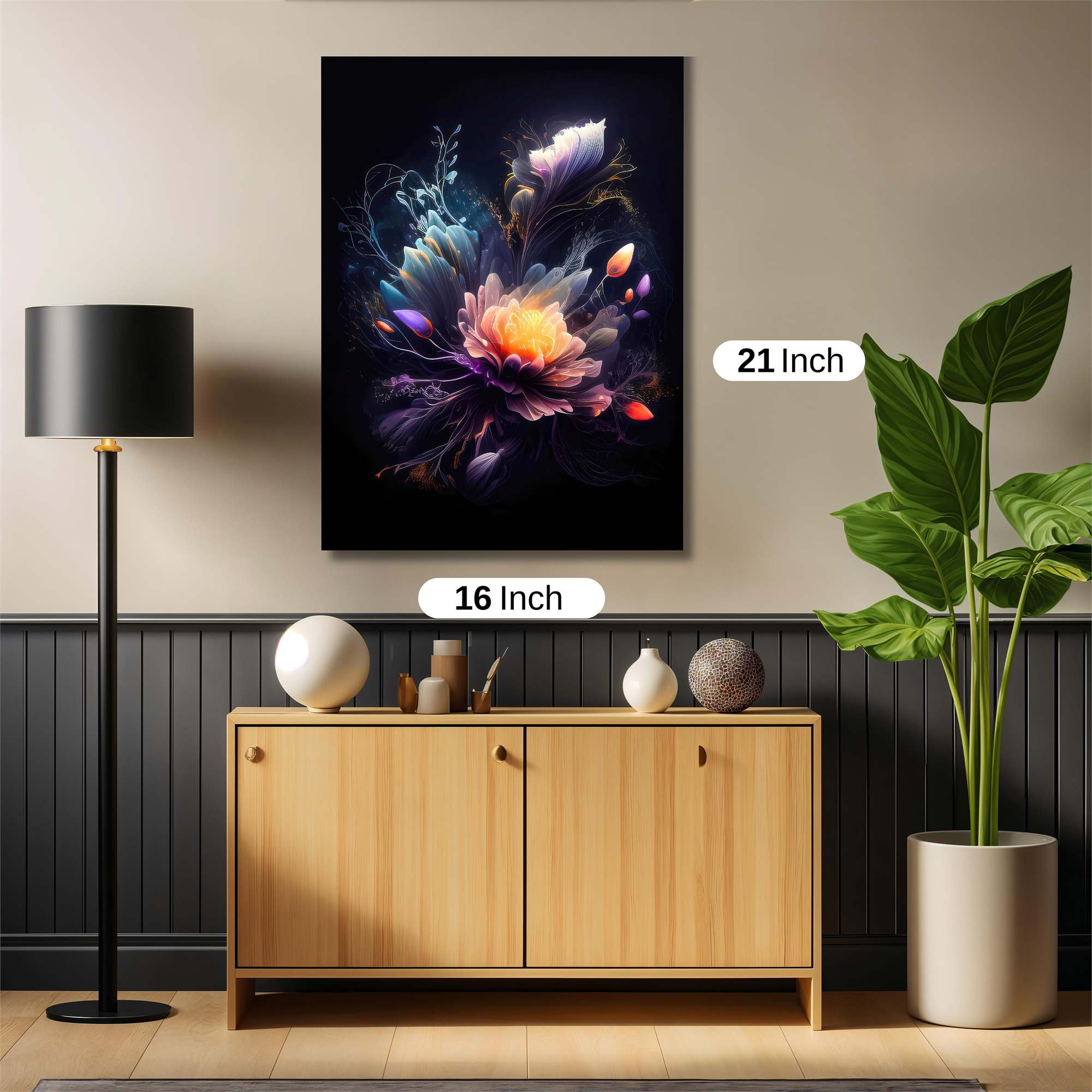 Lotus Luminescence Safe Wall Magnetic / M