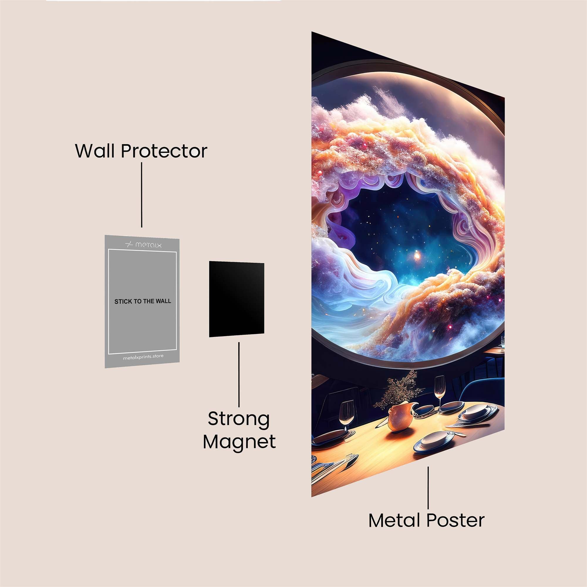 Cosmic Serenity Safe Wall Magnetic / M