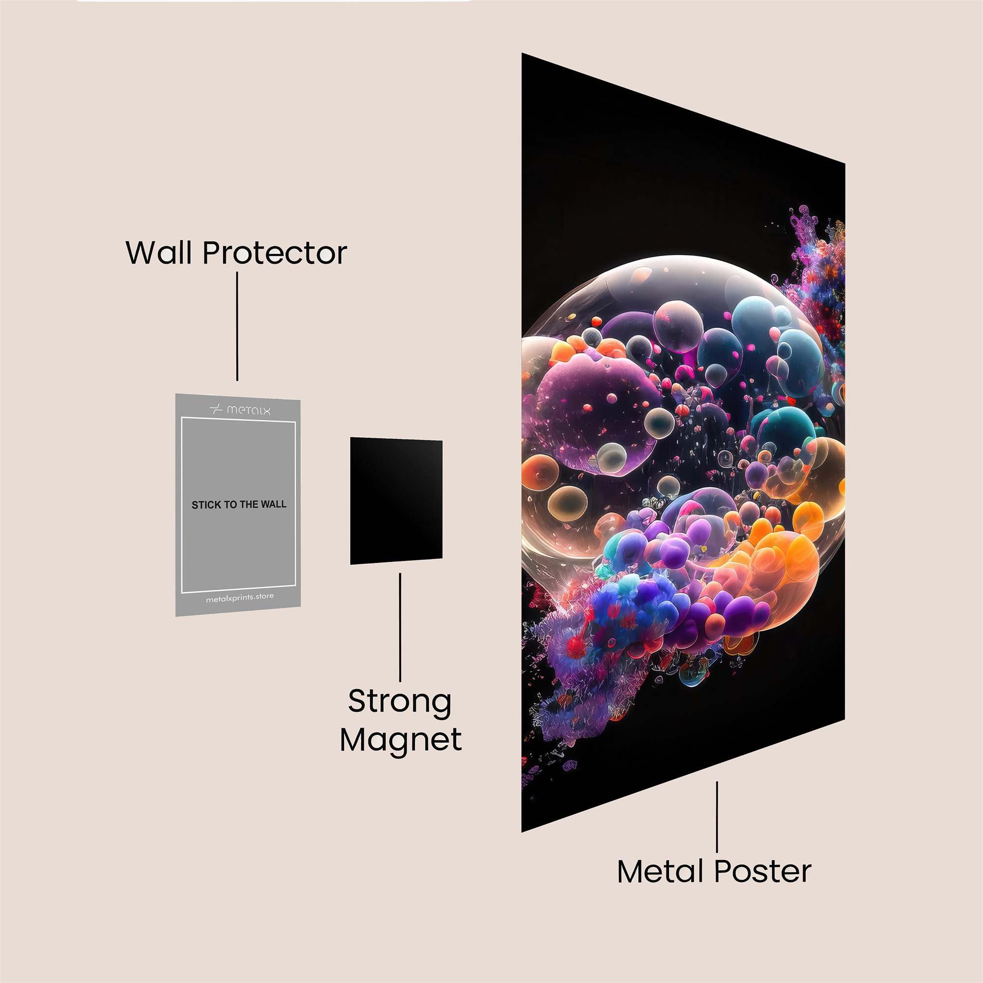Bubble Rhapsody Safe Wall Magnetic / M