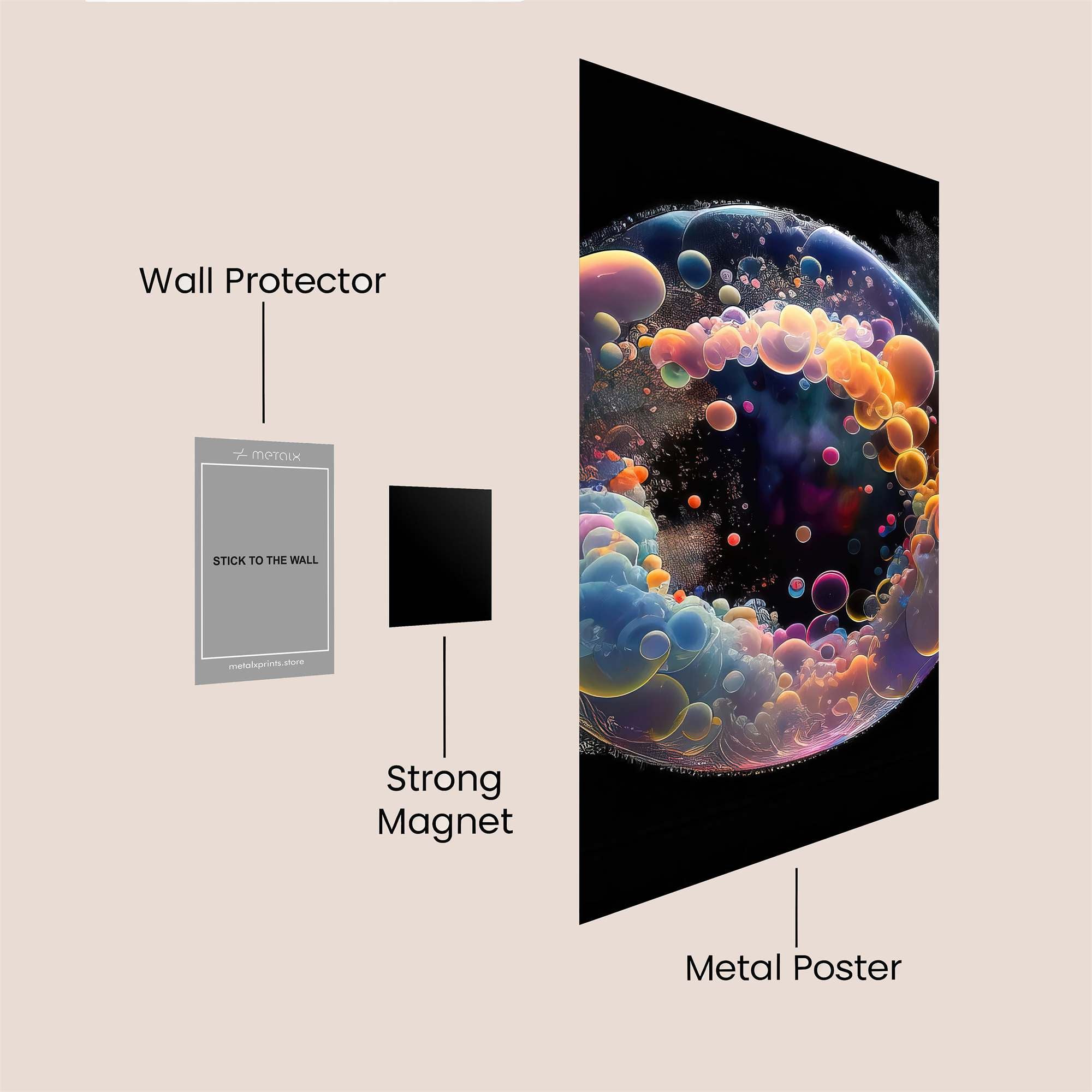 Bubble Rhapsody Safe Wall Magnetic / M