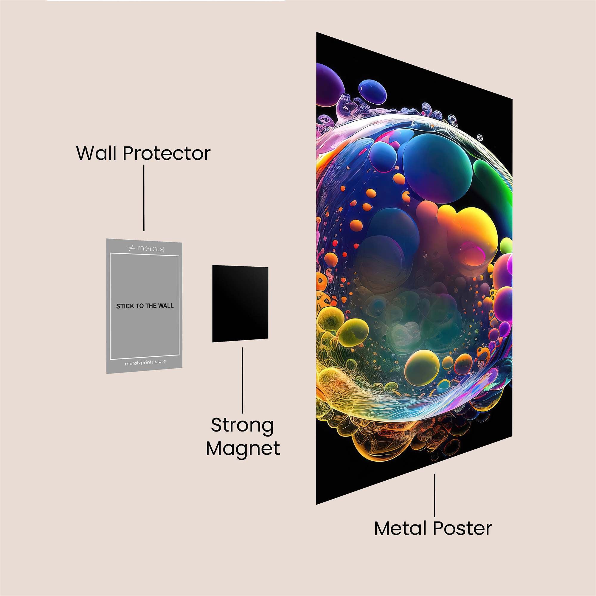 Bubble Euphoria Safe Wall Magnetic / M