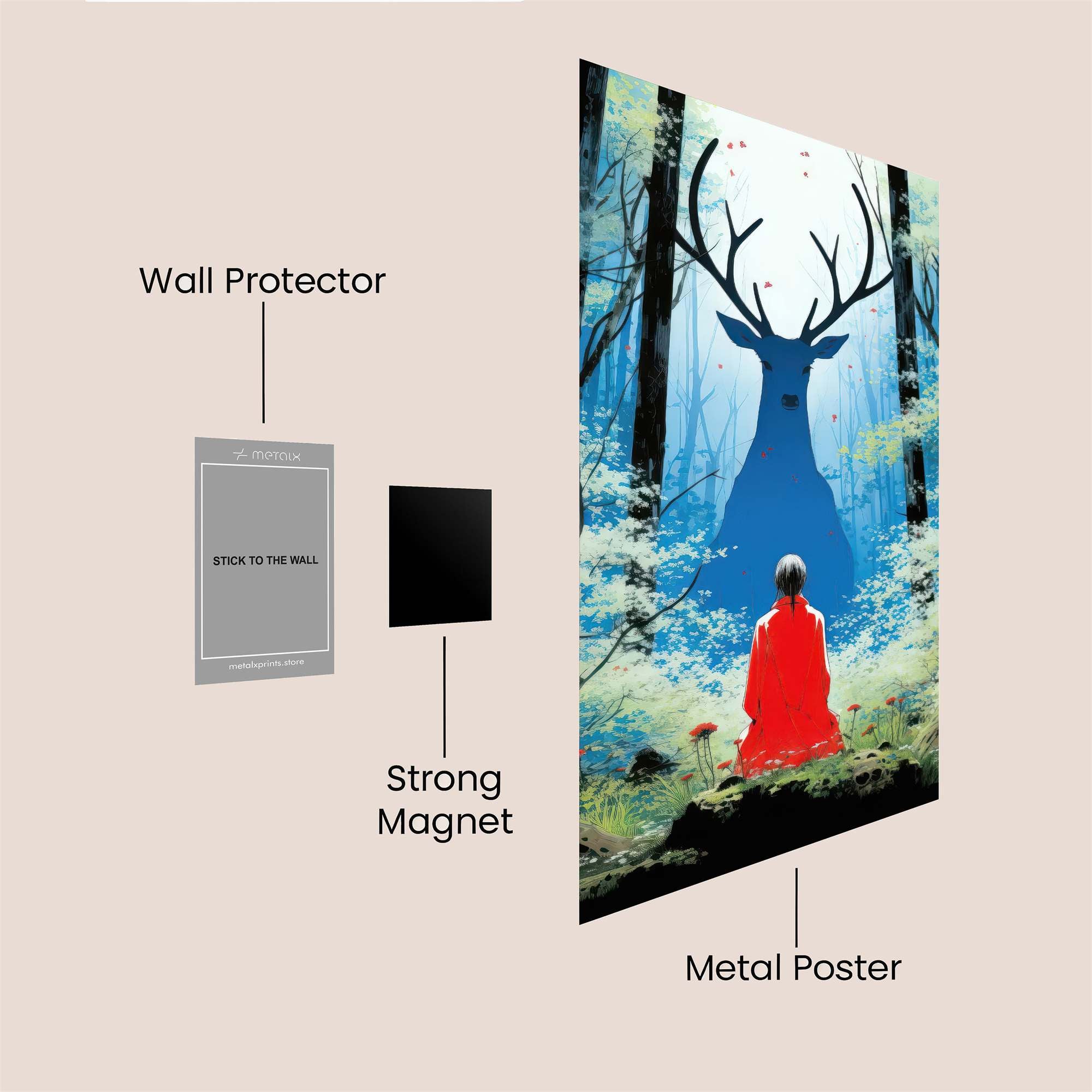 Deer Dream Safe Wall Magnetic / M