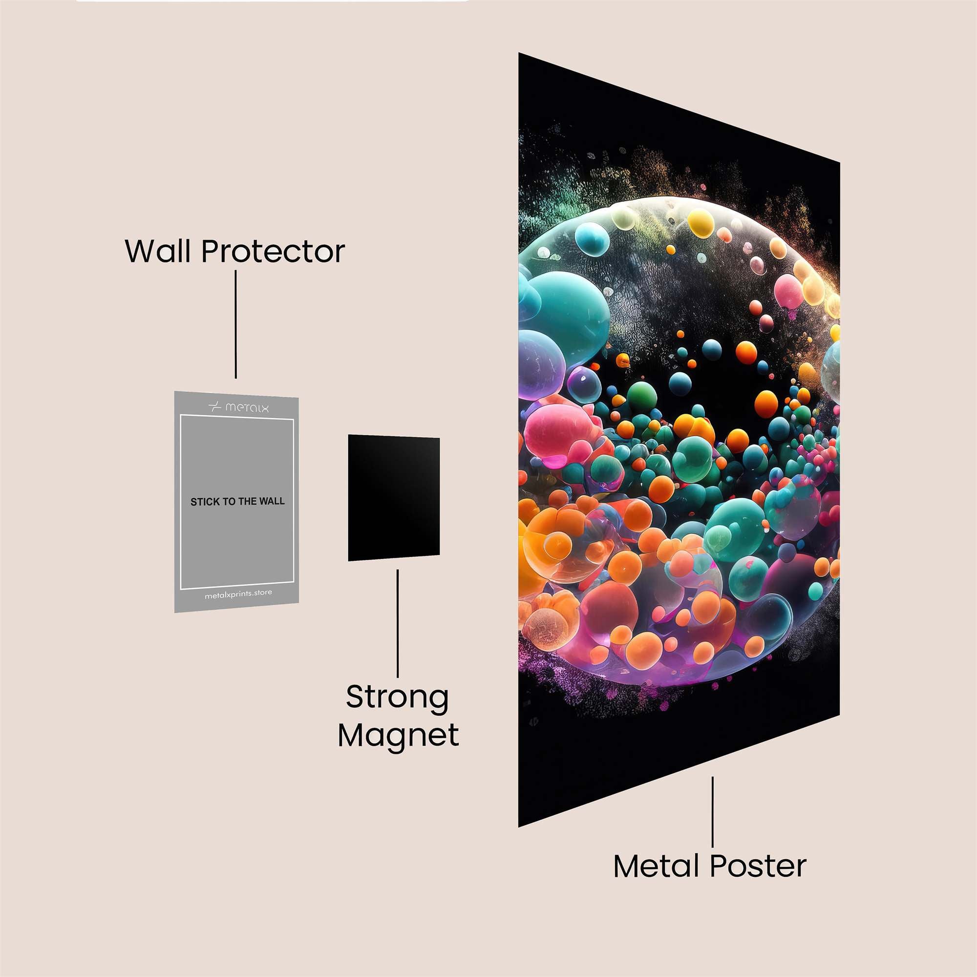 Bubble Rhapsody Safe Wall Magnetic / M
