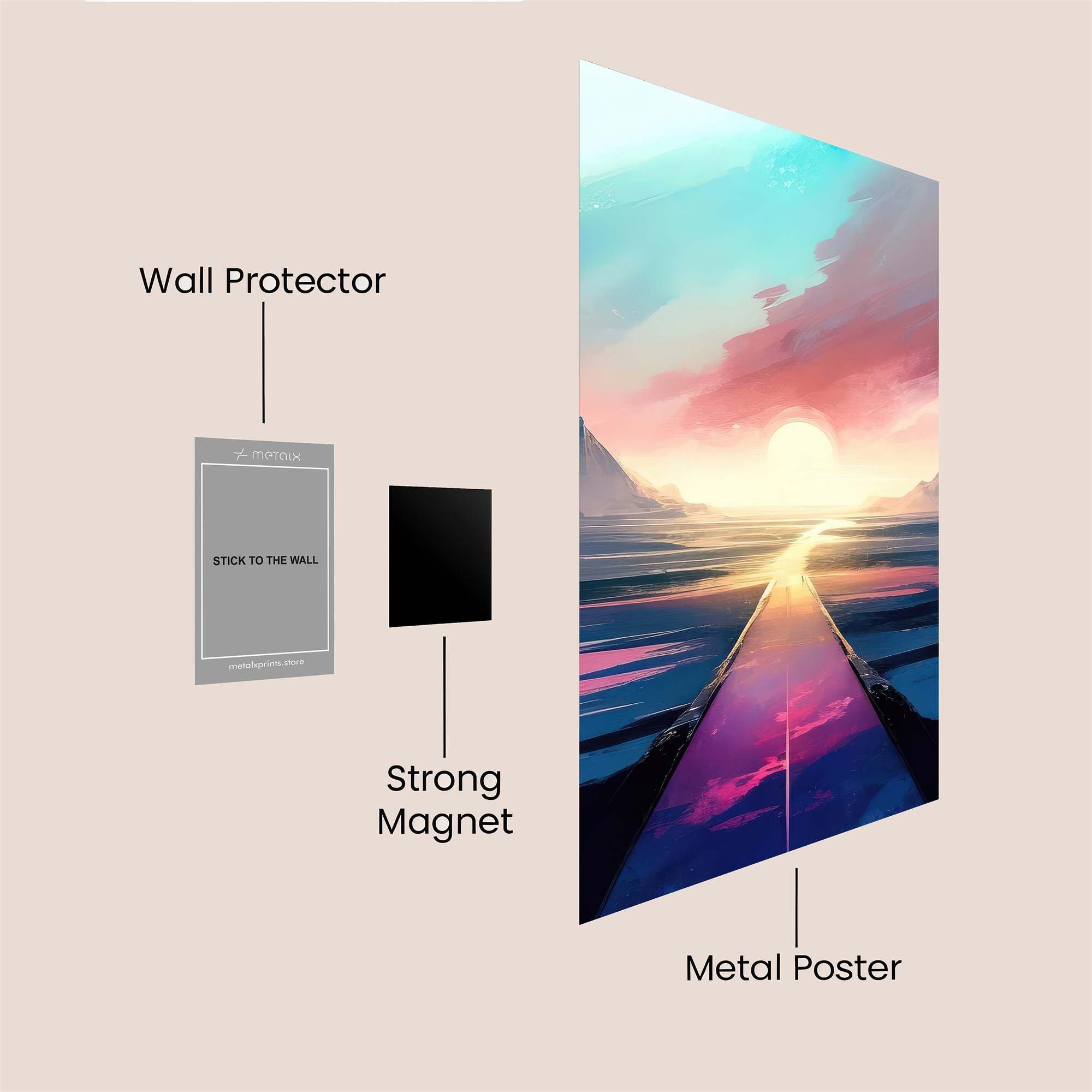 Sunset Serenity Safe Wall Magnetic / M