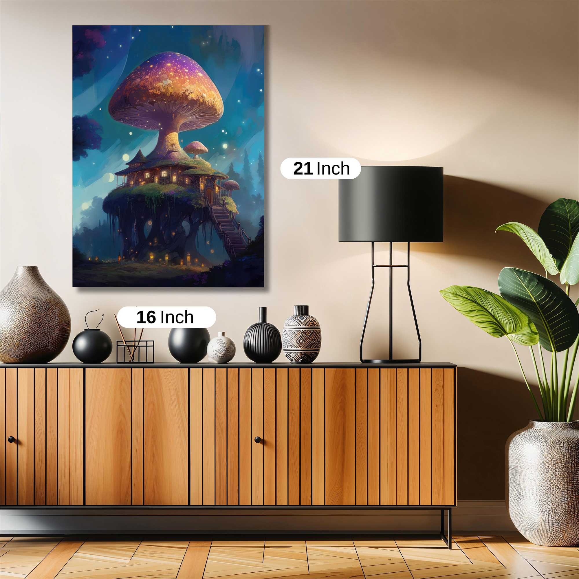 Mushroom Whimsy Safe Wall Magnetic / M