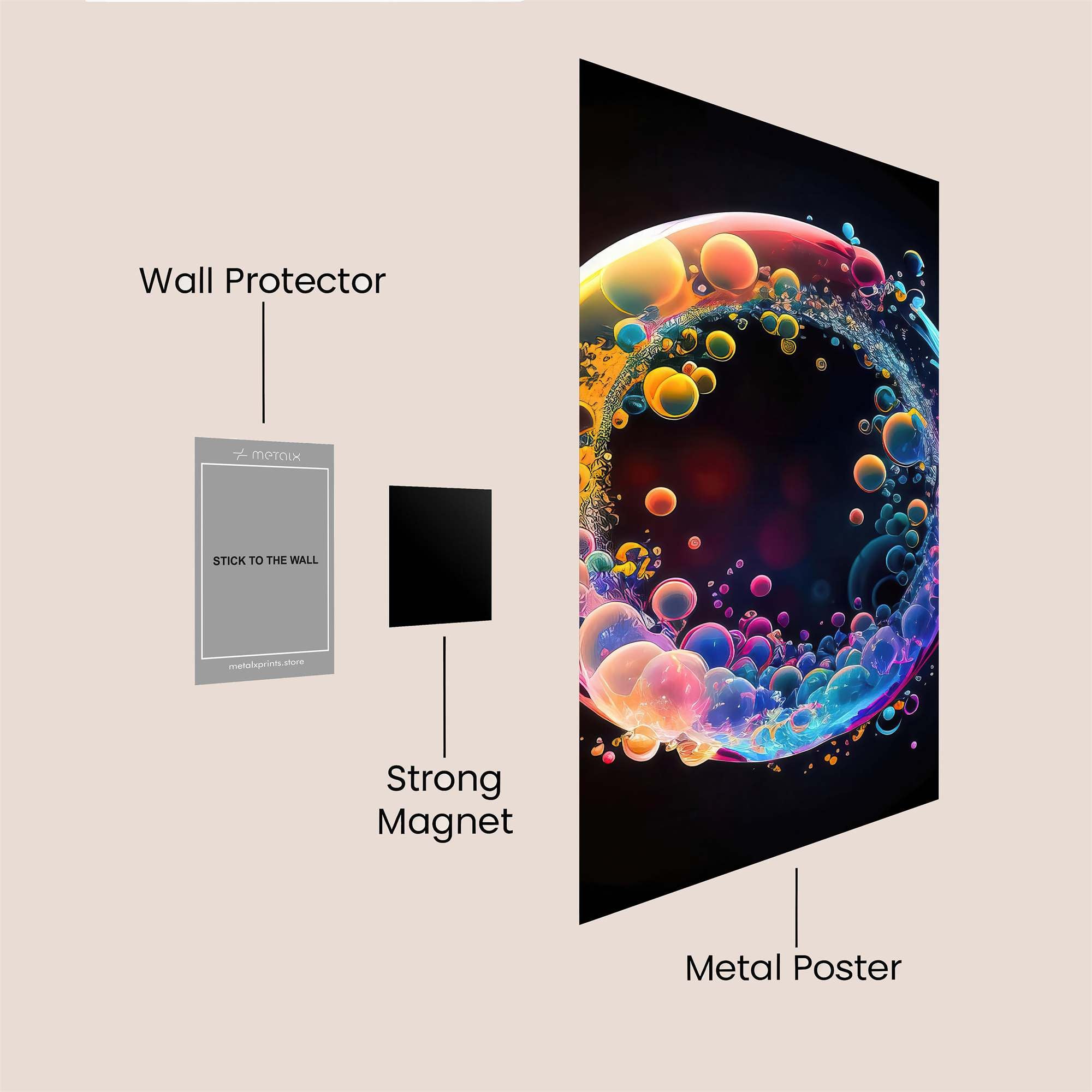 Bubble Euphoria Safe Wall Magnetic / M