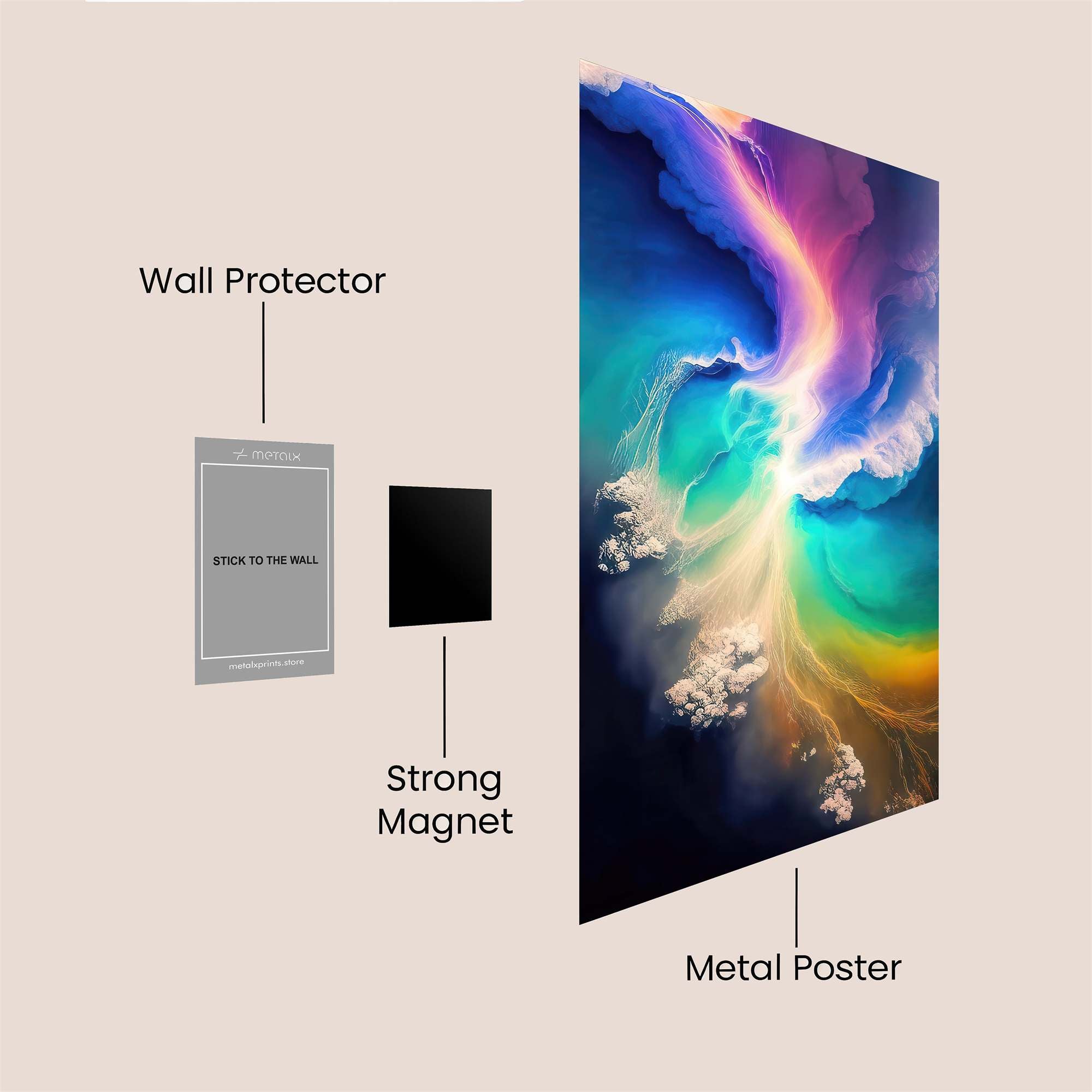 Nebula Whimsy Safe Wall Magnetic / M