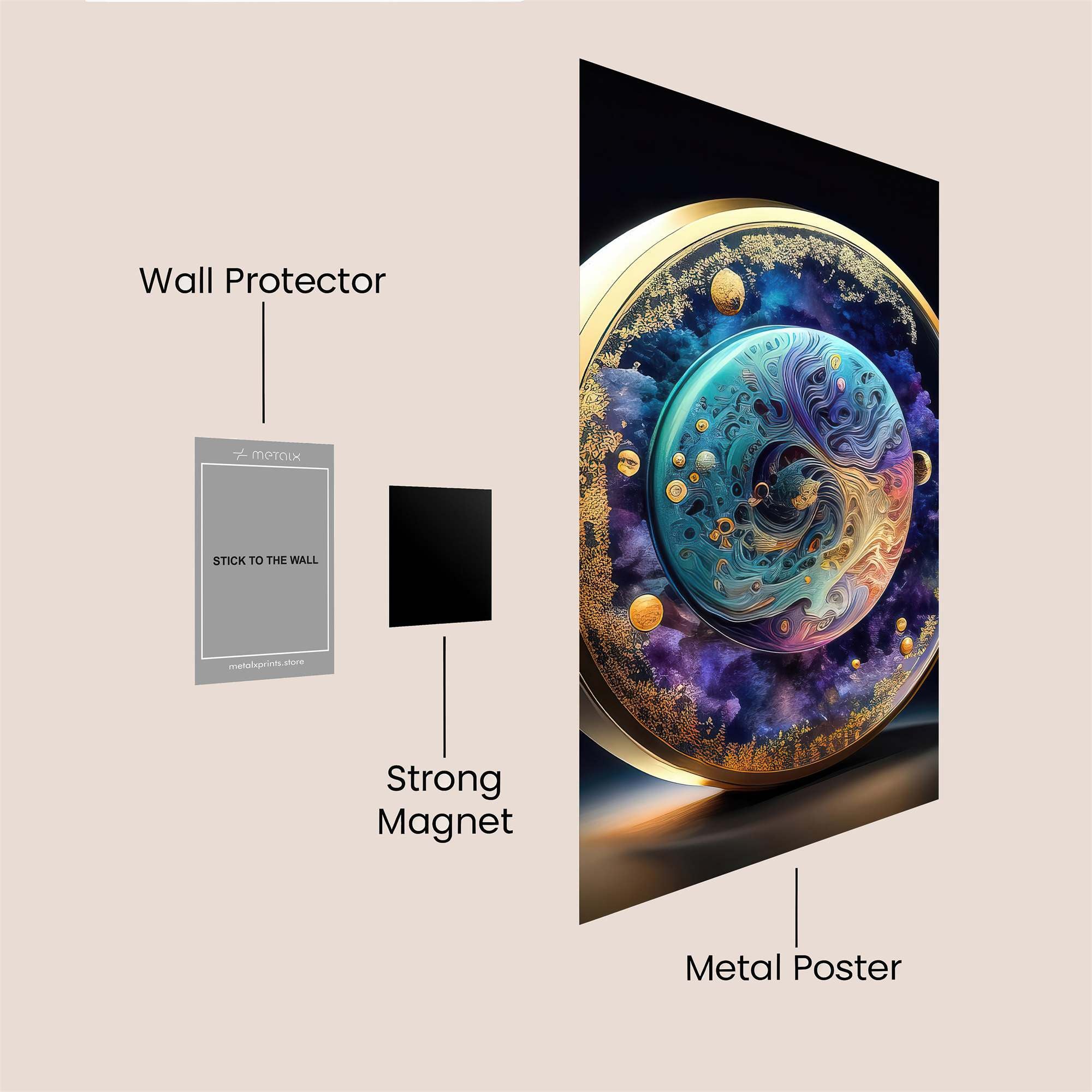 Cosmic Serenity Safe Wall Magnetic / M