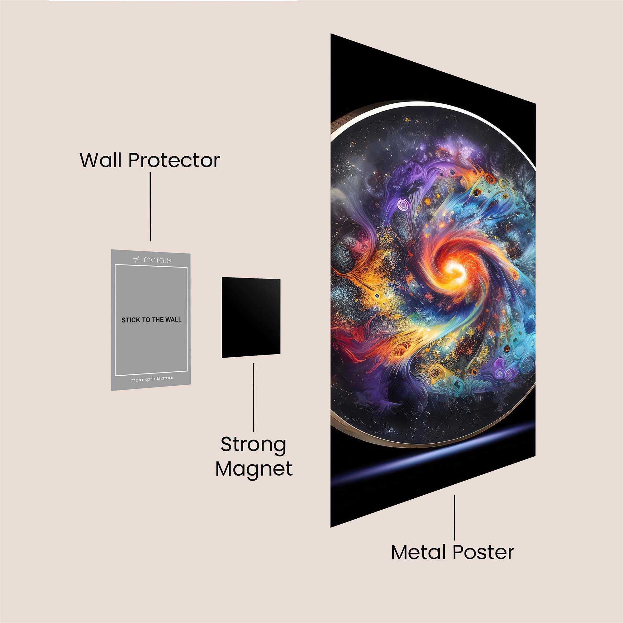Nebula Whirl Safe Wall Magnetic / M